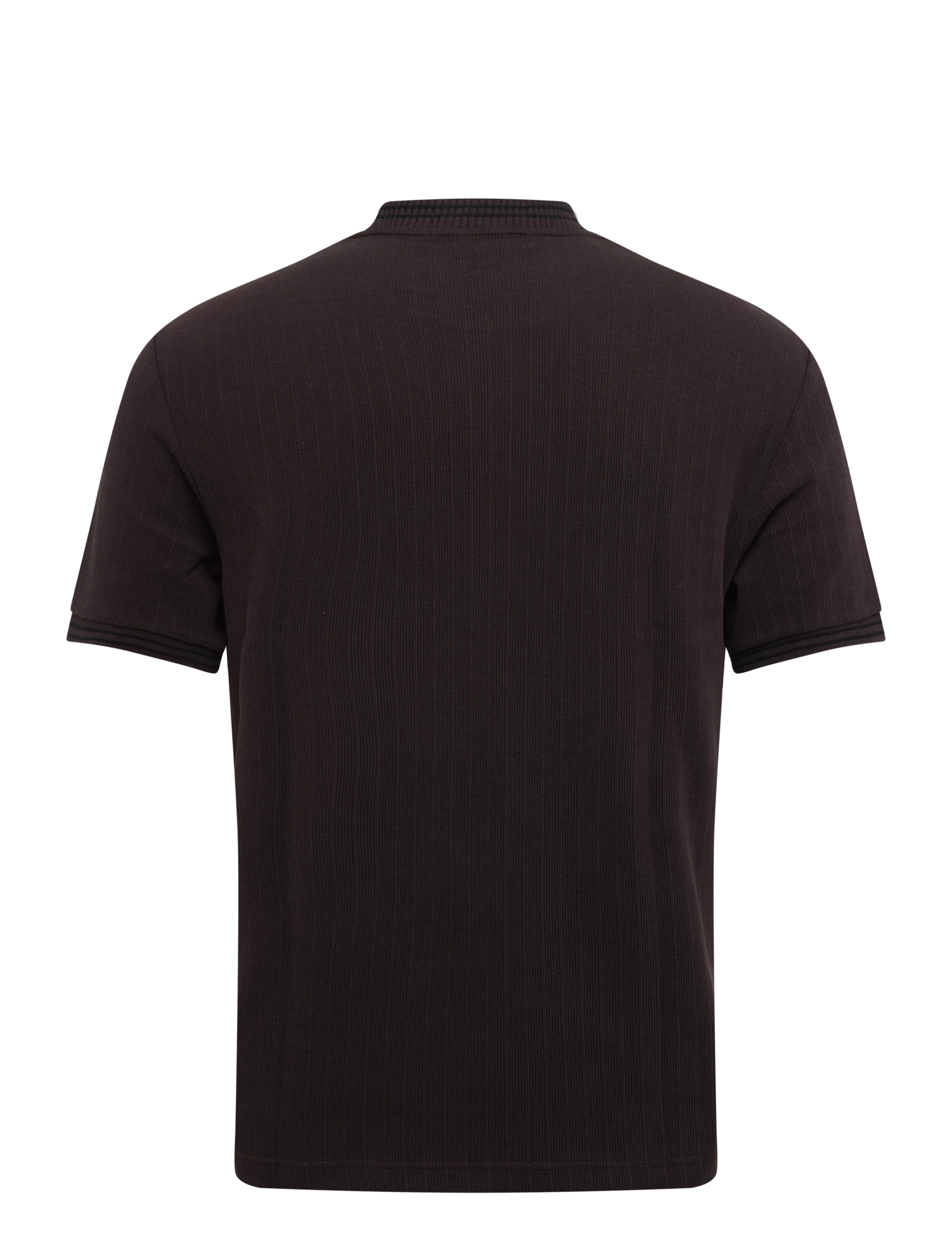Fred Perry - TWIN TIPPED T-SHIRT - short-sleeved t-shirts - rich brown/black - 1