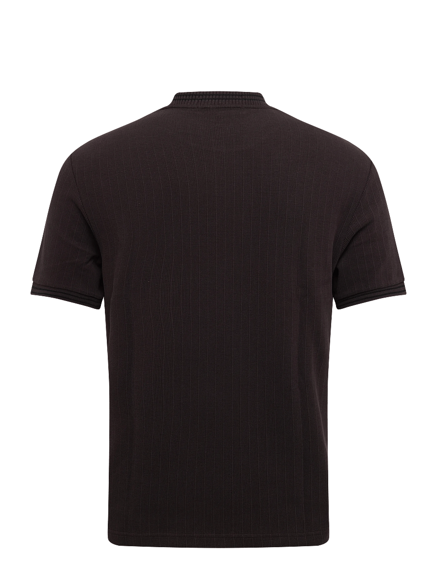 Fred Perry - TWIN TIPPED T-SHIRT - short-sleeved t-shirts - rich brown/black - 1