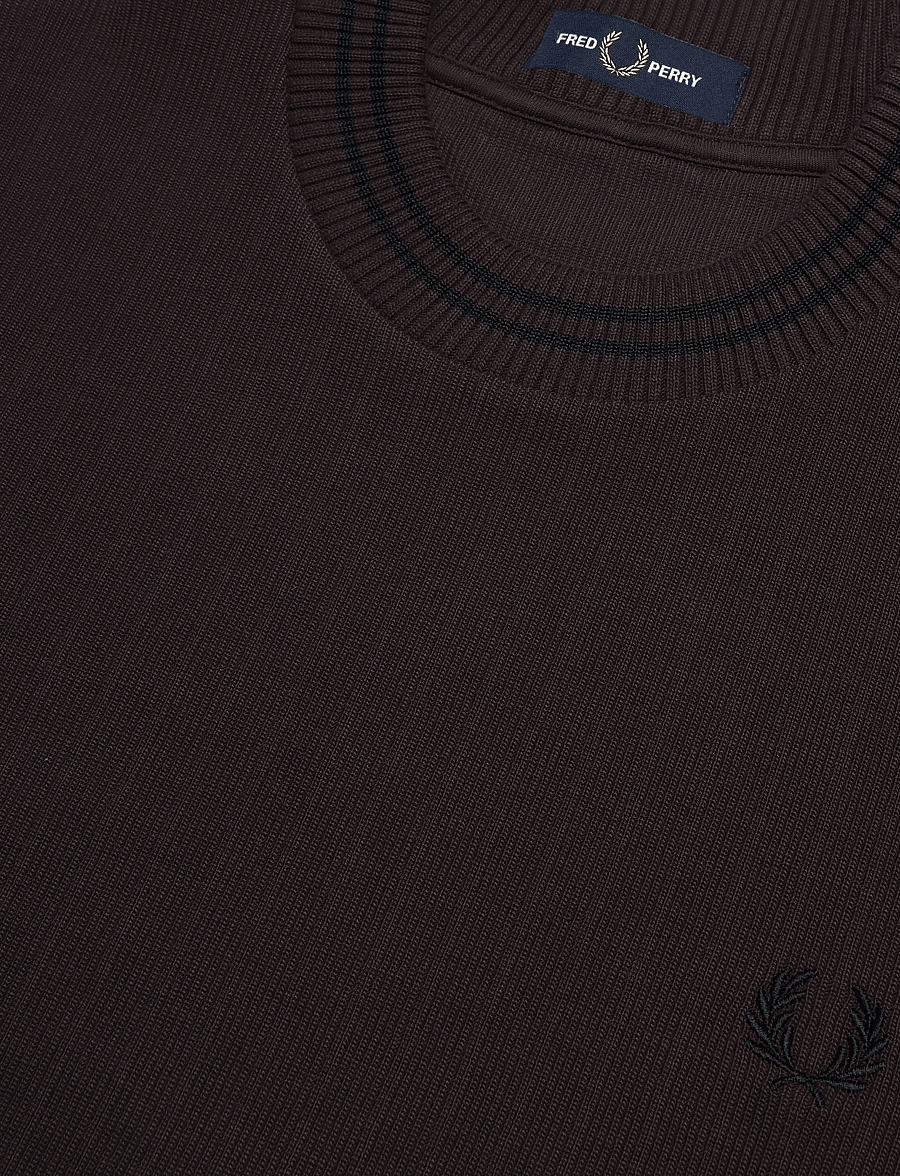 Fred Perry - TWIN TIPPED T-SHIRT - short-sleeved t-shirts - rich brown/black - 2