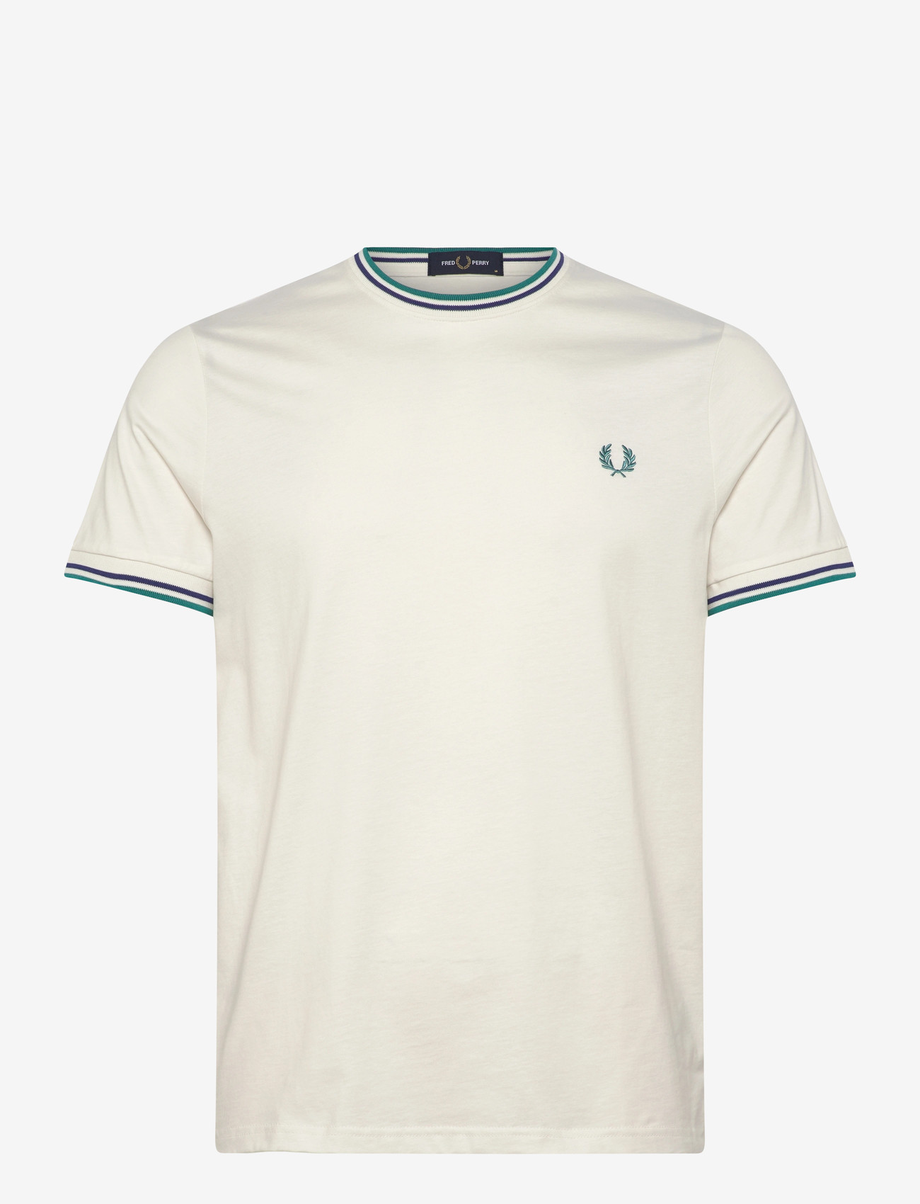 Fred Perry - TWIN TIPPED T-SHIRT - kortærmede t-shirts - snwh/depmn/sohec - 1