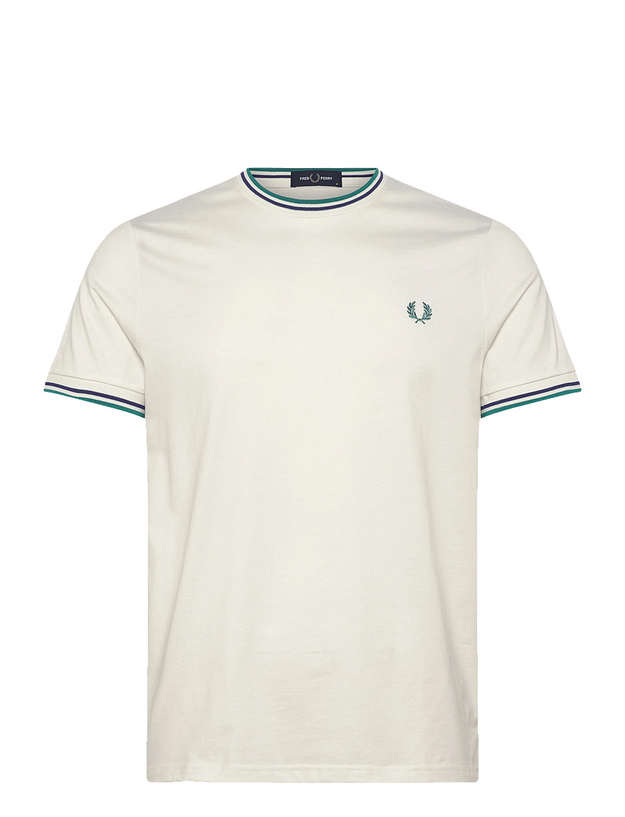 Fred Perry - TWIN TIPPED T-SHIRT - kurzärmelige t-shirts - snwh/depmn/sohec - 1