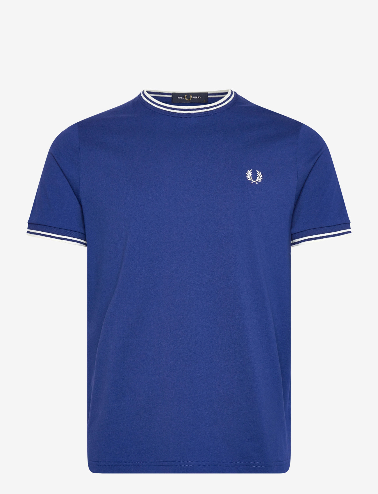 Fred Perry - TWIN TIPPED T-SHIRT - kortærmede t-shirts - sohoe/snwht - 1
