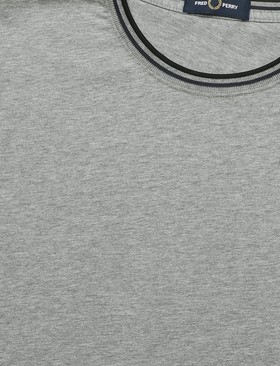 Fred Perry - TWIN TIPPED T-SHIRT - short-sleeved t-shirts - stlmrl/drkaf/blk - 2