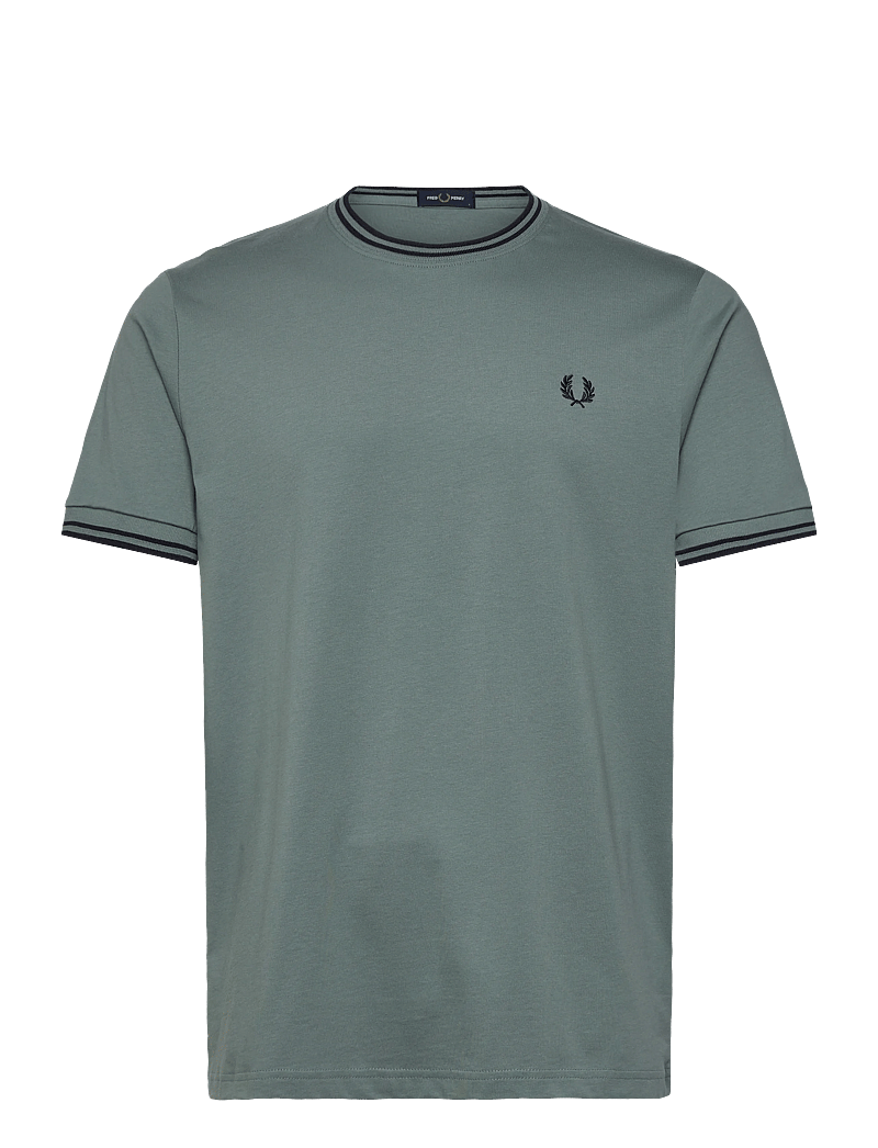 Fred Perry - TWIN TIPPED T-SHIRT - kortärmade t-shirts - stockportblu/nvy - 0