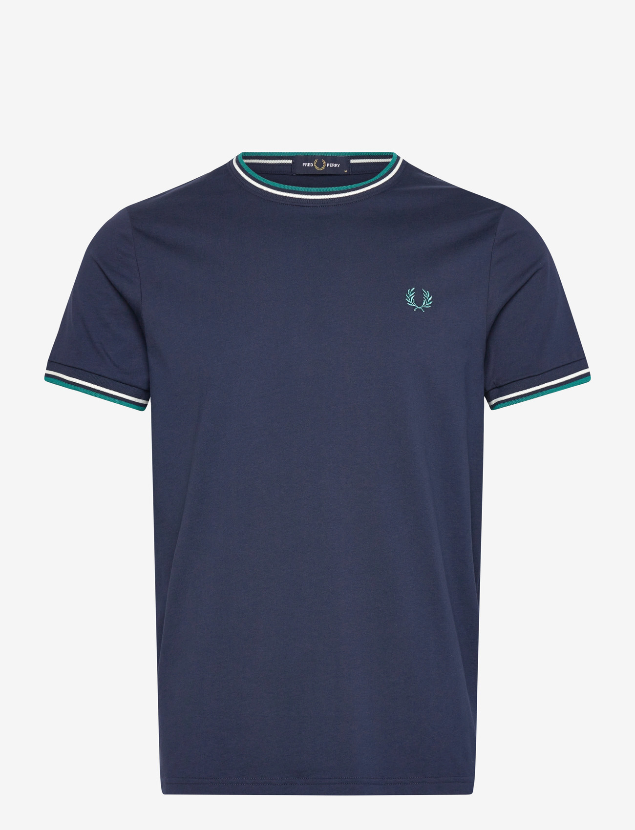 Fred Perry - TWIN TIPPED T-SHIRT - marškinėliai trumpomis rankovėmis - tnsbl/snwht/dpmt - 1