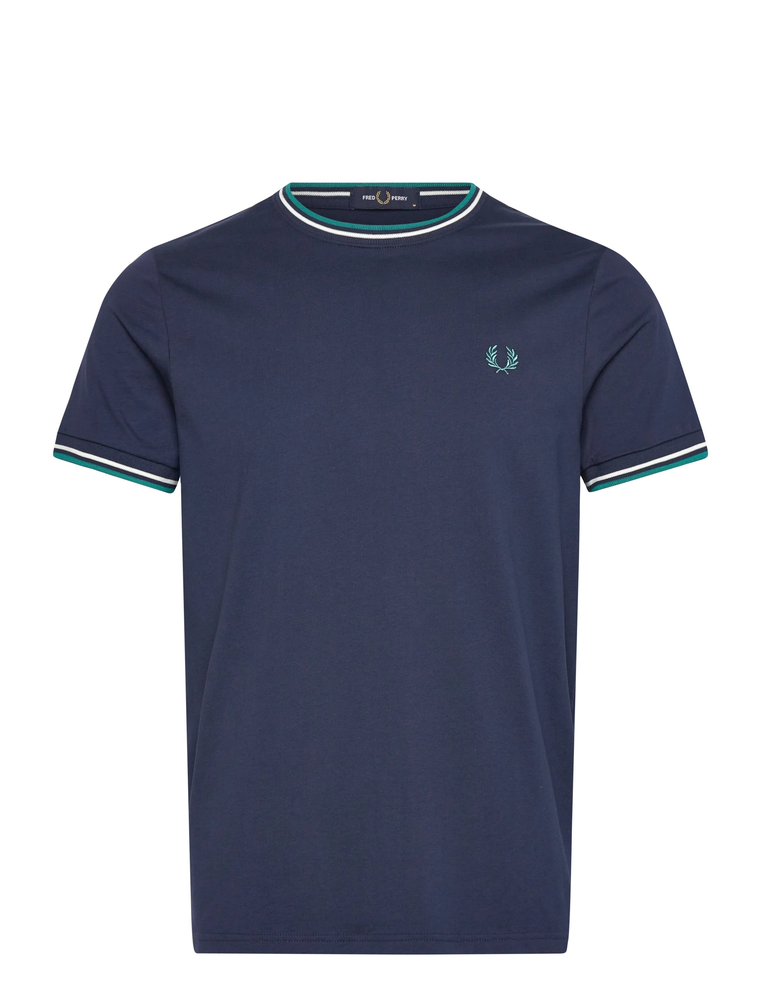 Fred Perry TWIN TIPPED T-SHIRT - Vaatteet - TNSBL/SNWHT/DPMT / navy