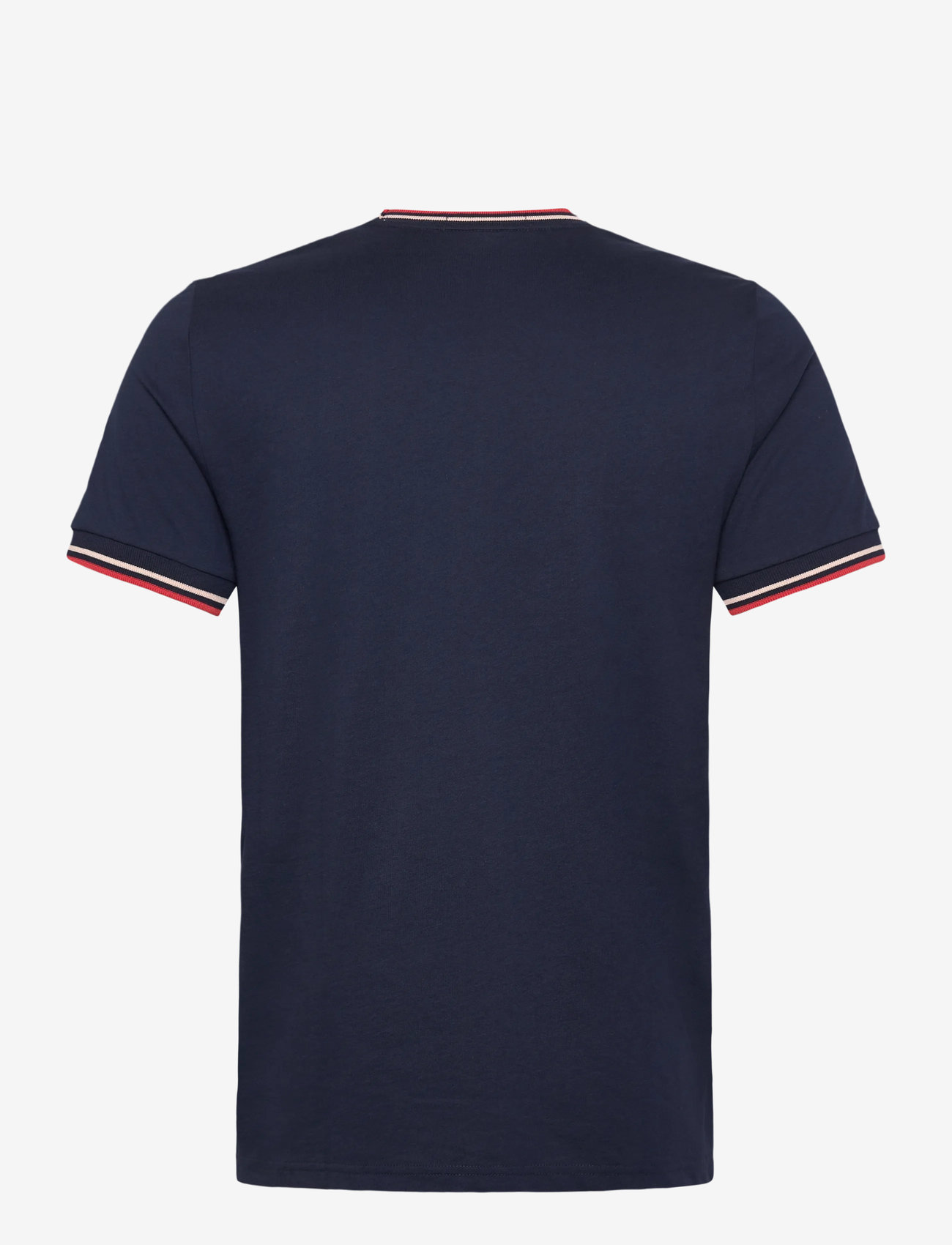 Fred Perry - TWIN TIPPED T-SHIRT - kortärmade t-shirts - tnsblu/slkp/flam - 1