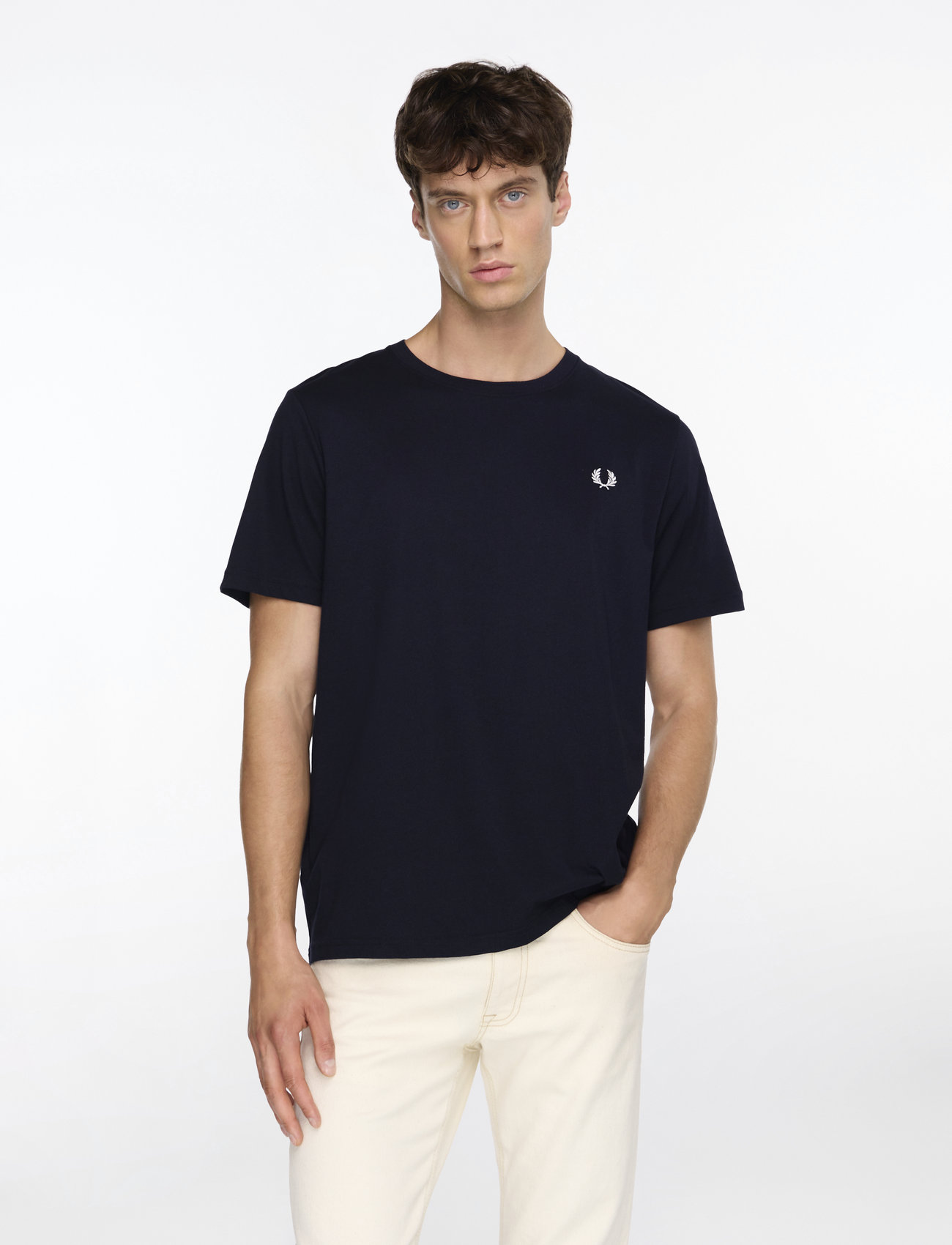 Fred Perry - CREW NECK T-SHIRT - efterårstøj - navy - 4