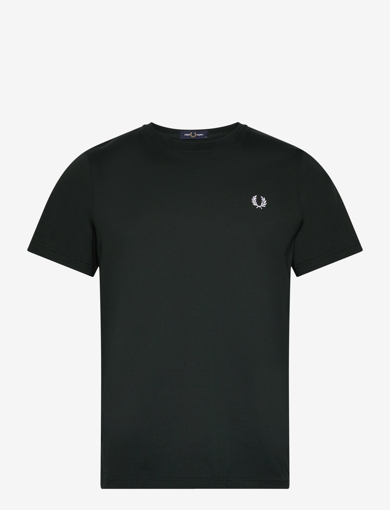 Fred Perry - CREW NECK T-SHIRT - efterårstøj - nightgreen/snwht - 0