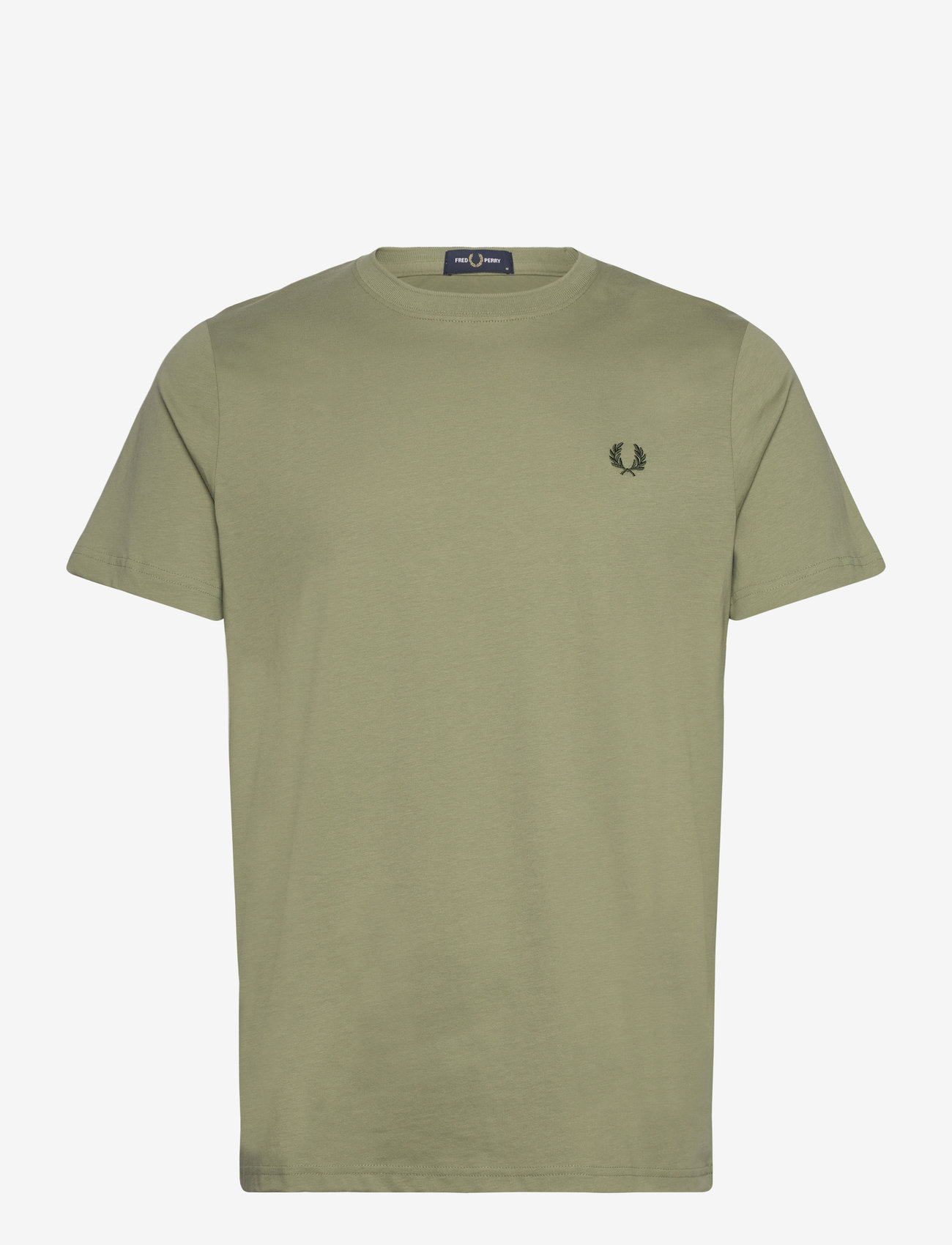 Fred Perry - CREW NECK T-SHIRT - kortærmede t-shirts - olive mint - 0