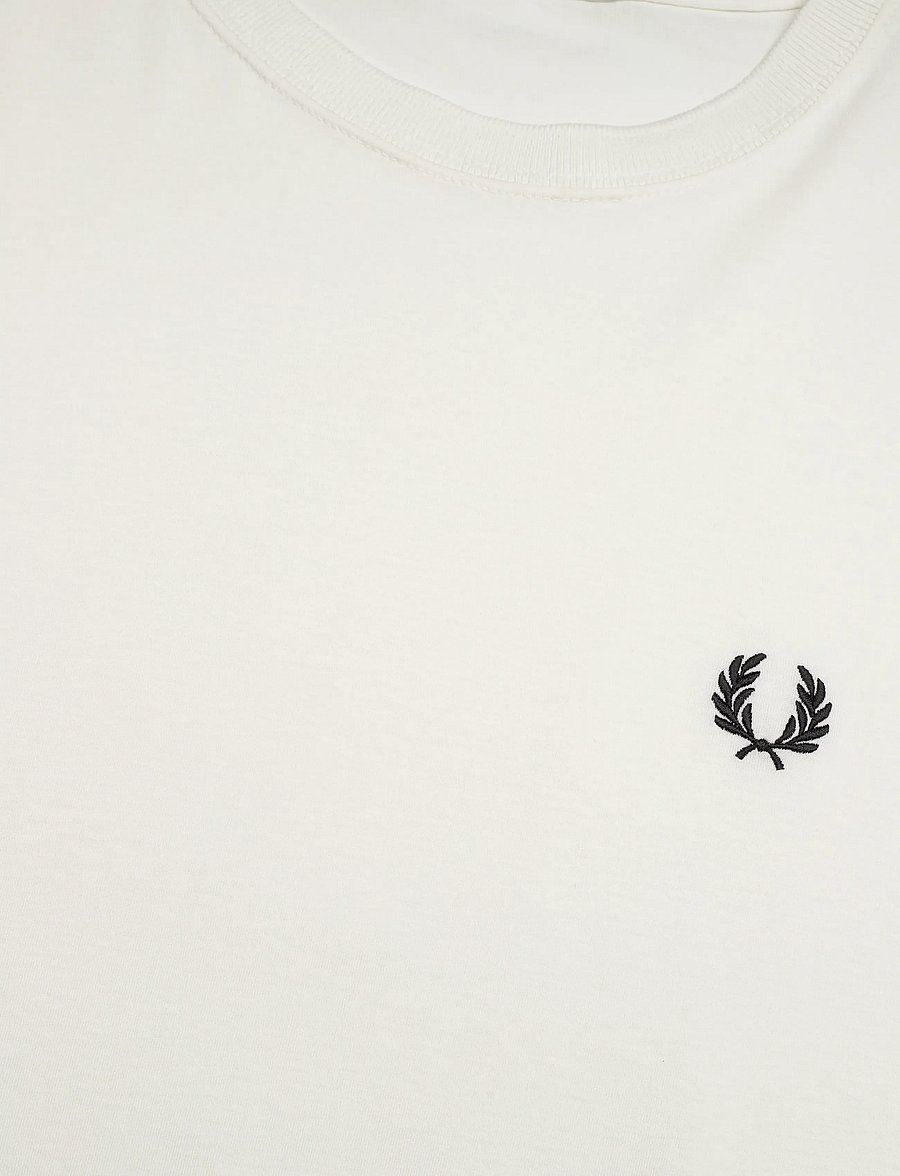 Fred Perry - CREW NECK T-SHIRT - kortærmede t-shirts - snow white - 2