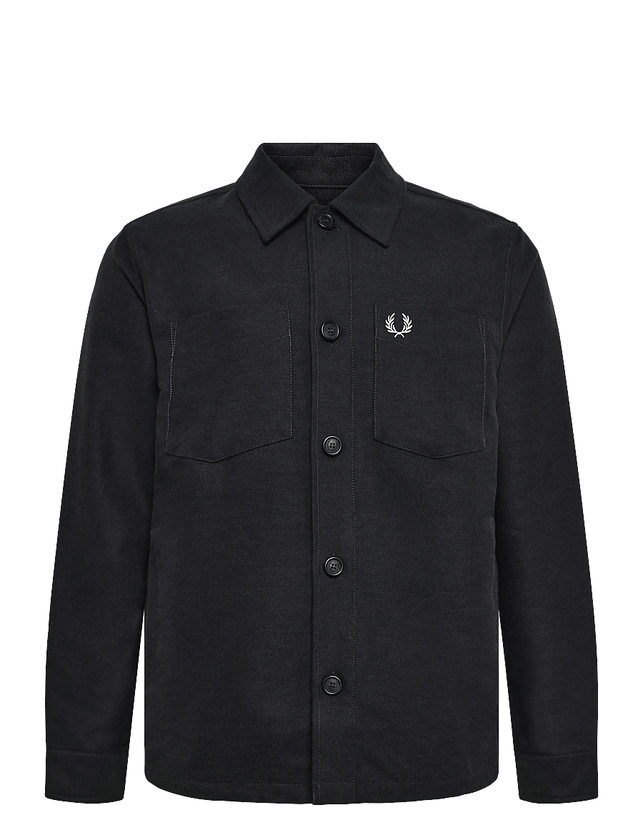 Fred Perry - BRUSHED TWILL OVERSHIRT - Überhemden - charcoal marl - 0