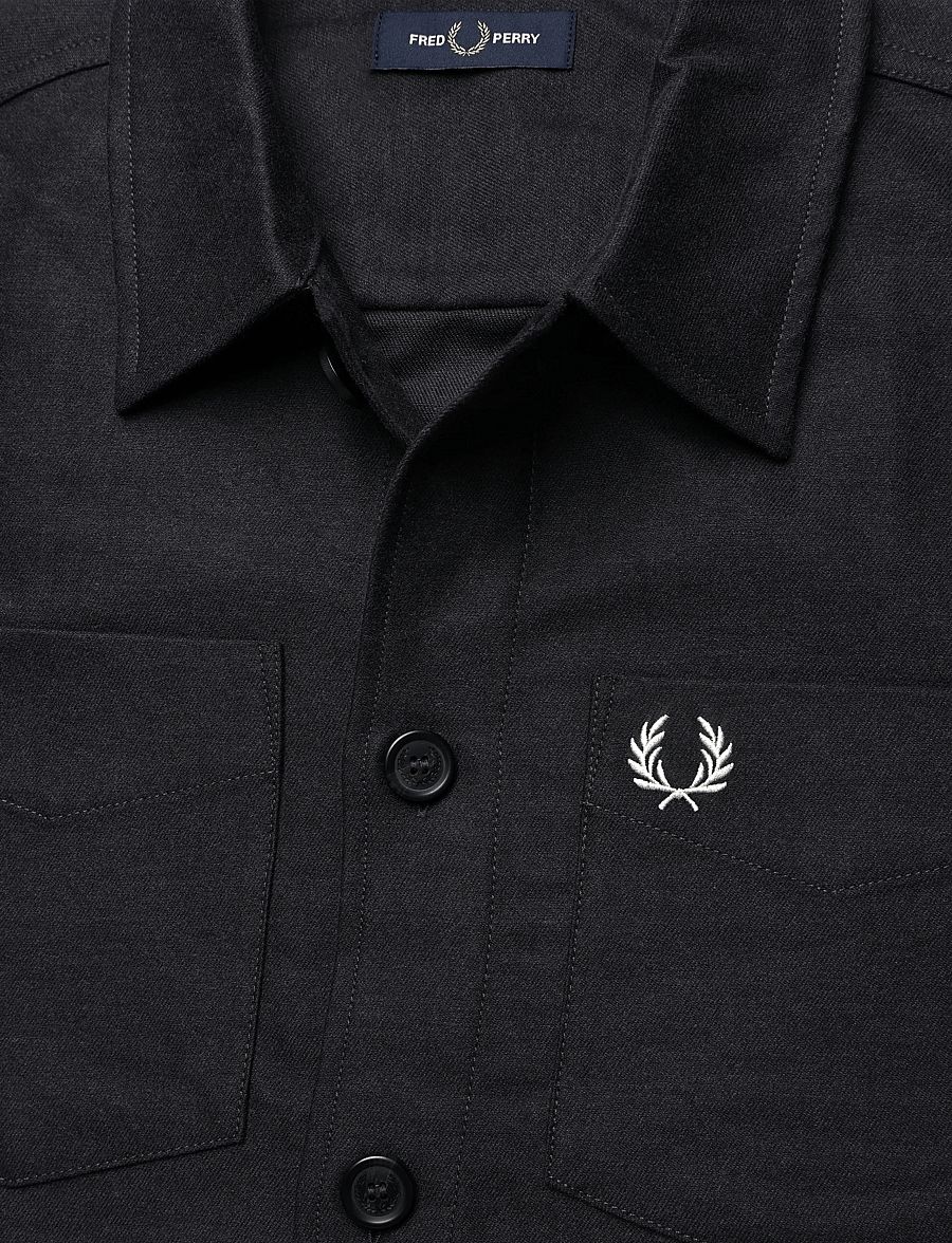 Fred Perry - BRUSHED TWILL OVERSHIRT - Überhemden - charcoal marl - 2