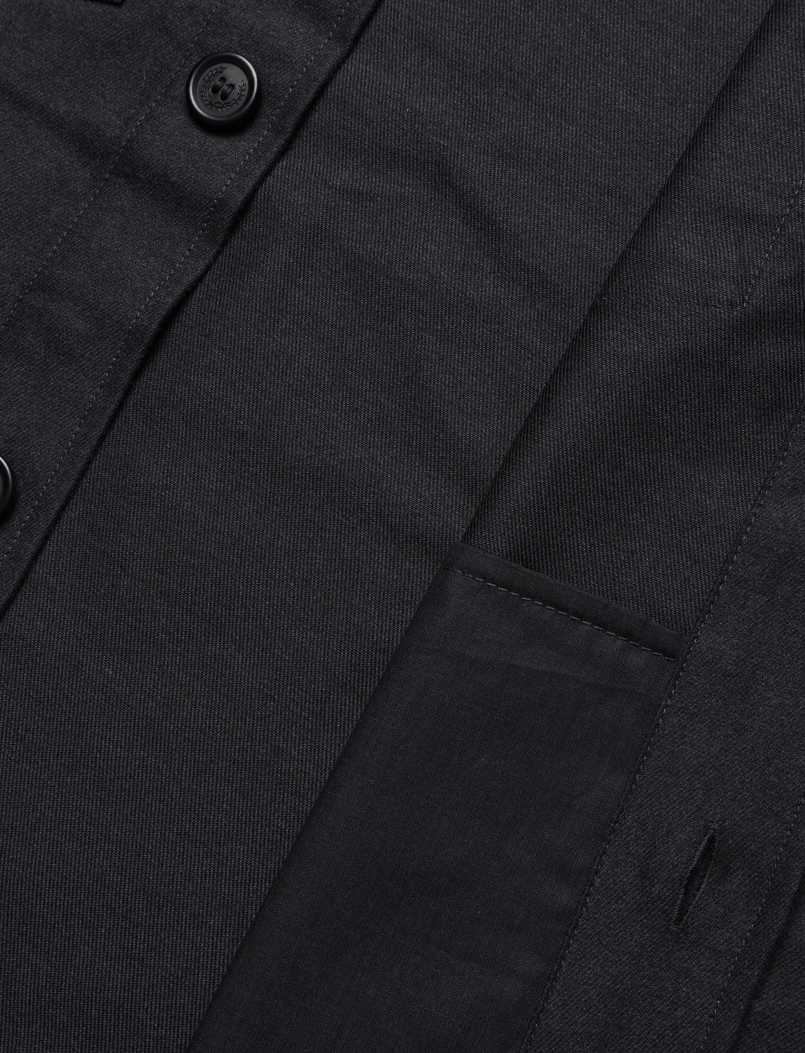 Fred Perry - BRUSHED TWILL OVERSHIRT - Überhemden - charcoal marl - 3