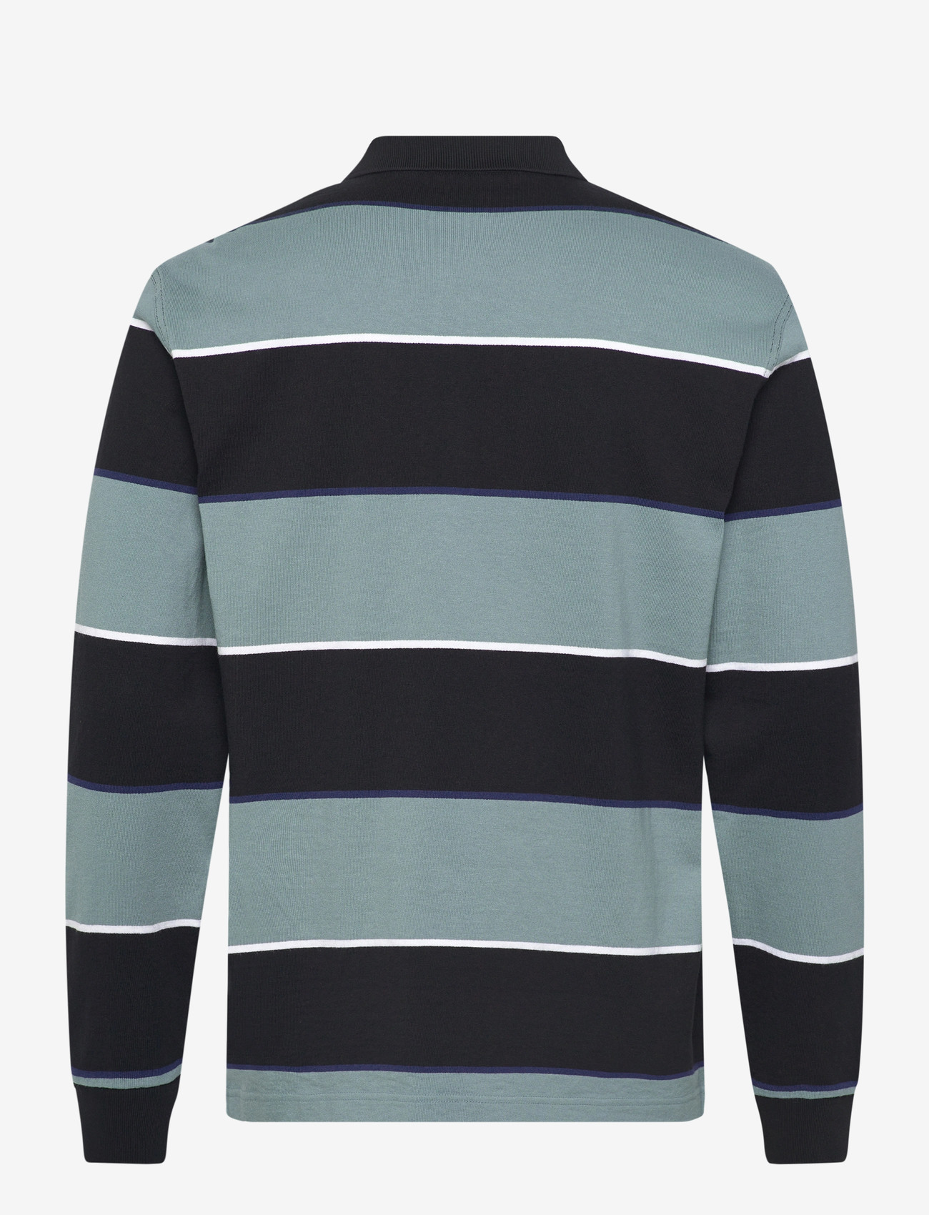 Fred Perry - HW JERSEY STRIPED POLO SHIRT - langærmede poloer - black - 2