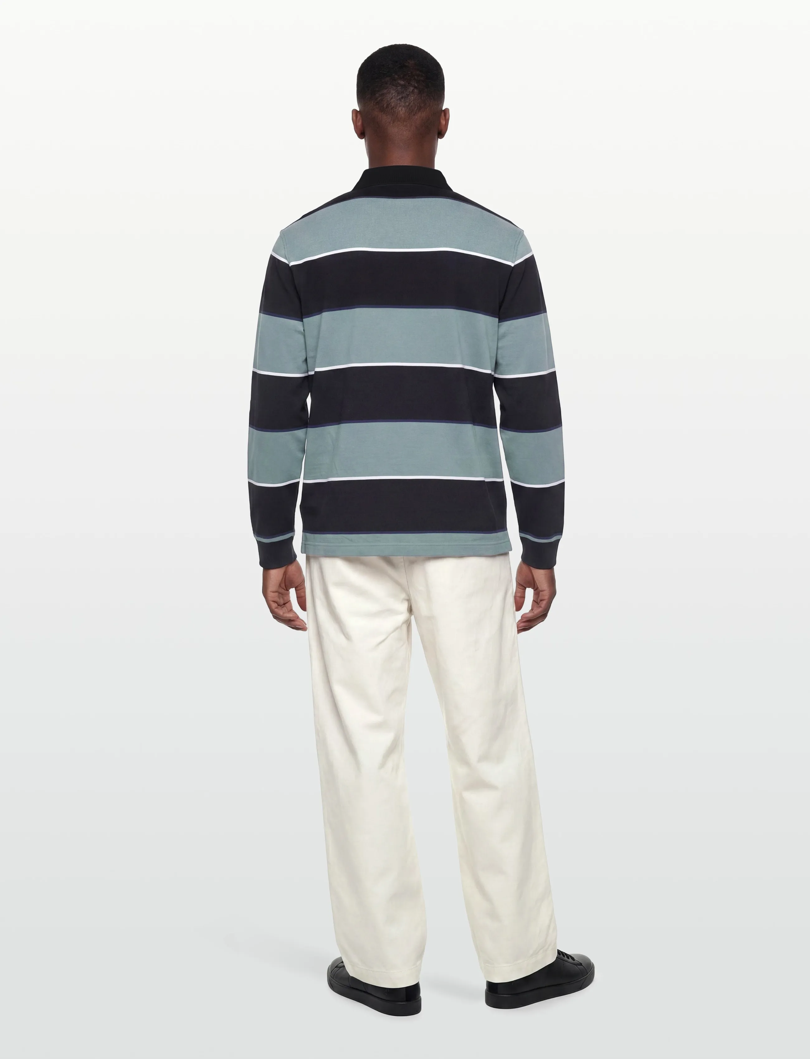 Fred Perry - HW JERSEY STRIPED POLO SHIRT - polos à manches longues - black - 4