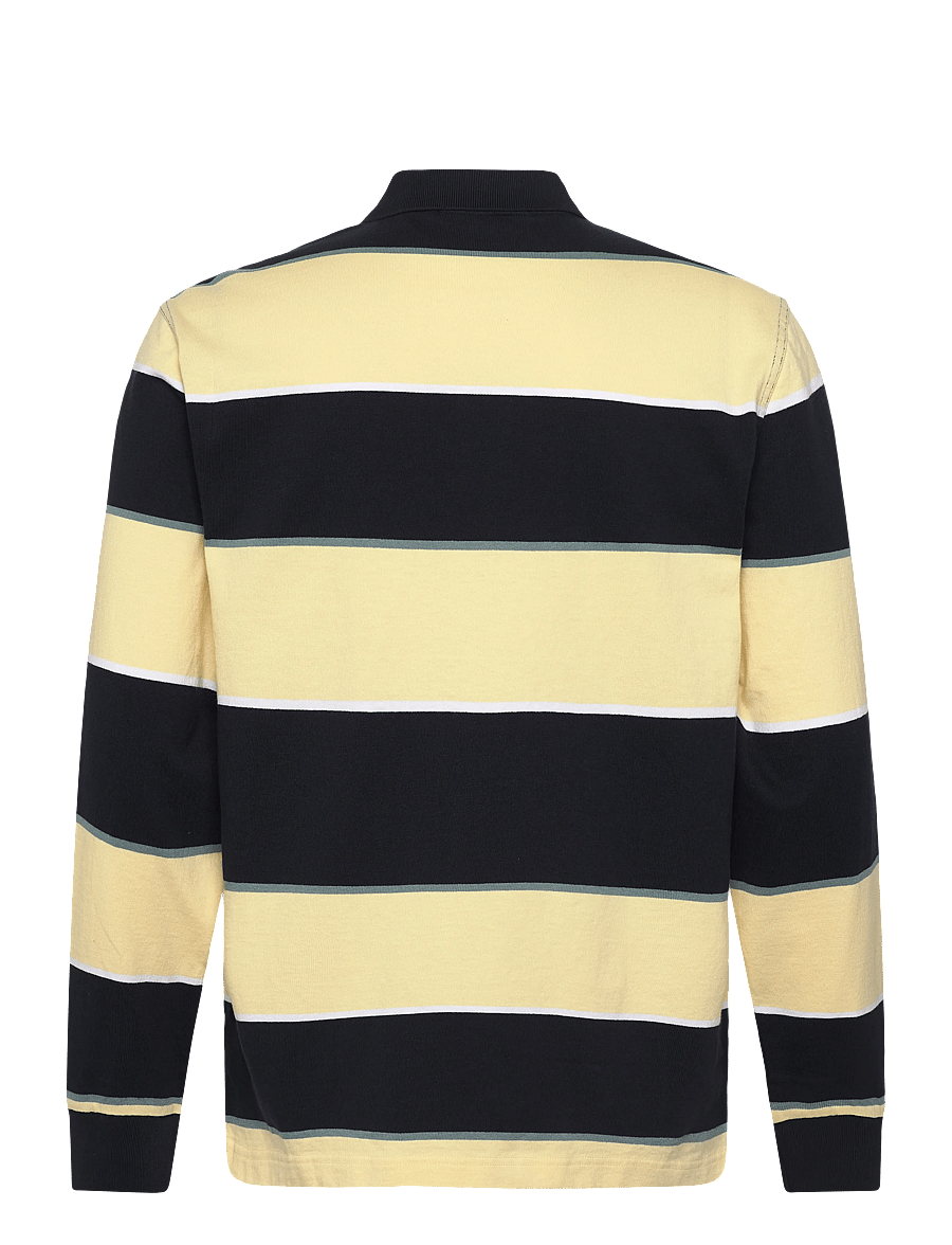 Fred Perry - HW JERSEY STRIPED POLO SHIRT - langærmede poloer - navy - 2