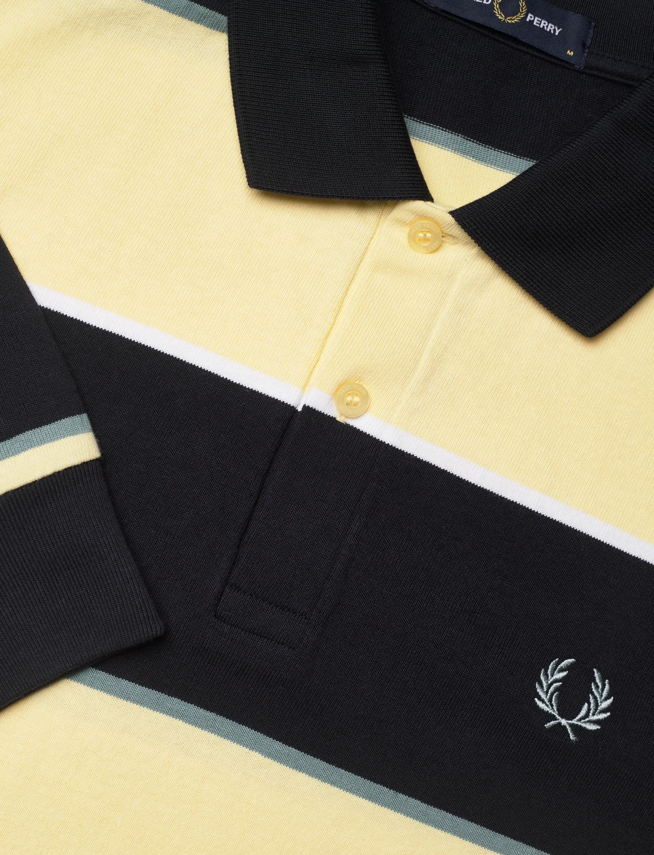 Fred Perry - HW JERSEY STRIPED POLO SHIRT - langärmelig - navy - 5