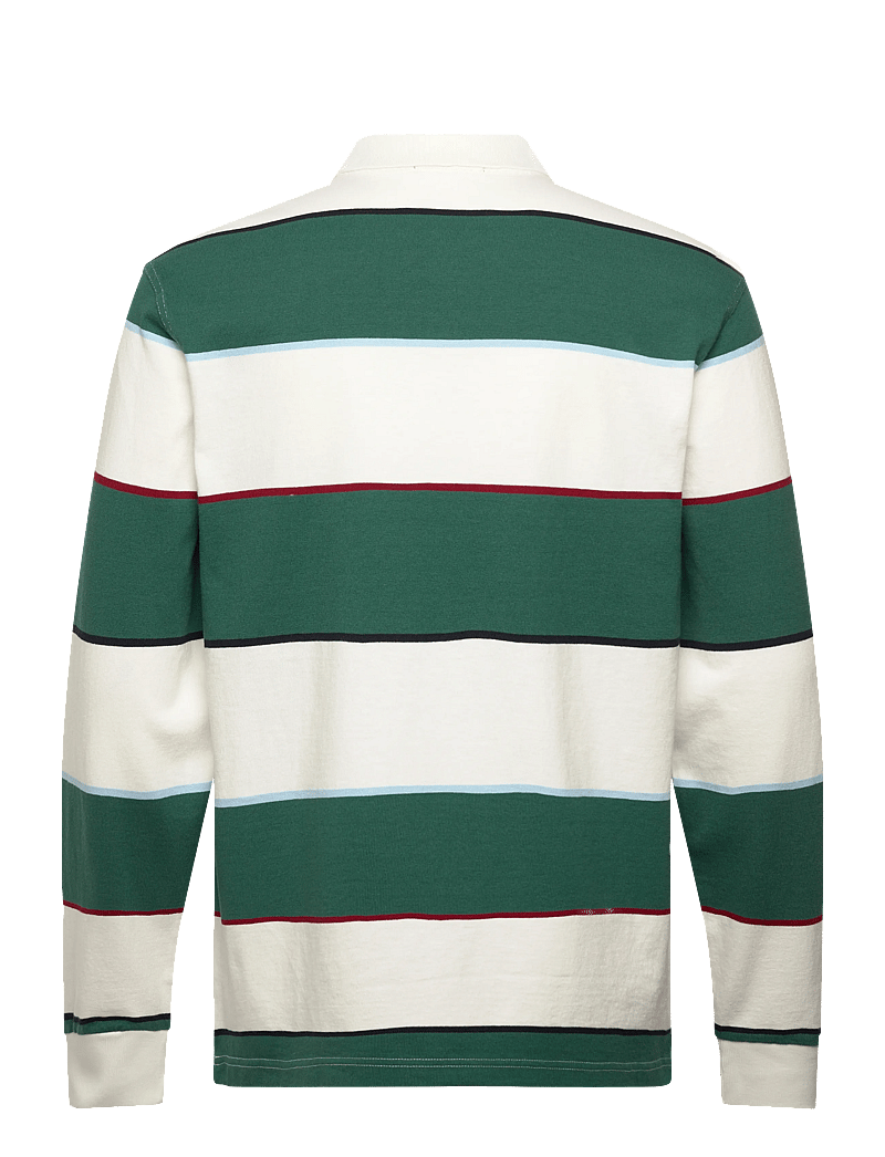 Fred Perry - HW JERSEY STRIPED POLO SHIRT - långärmade pikéer - snow white - 1