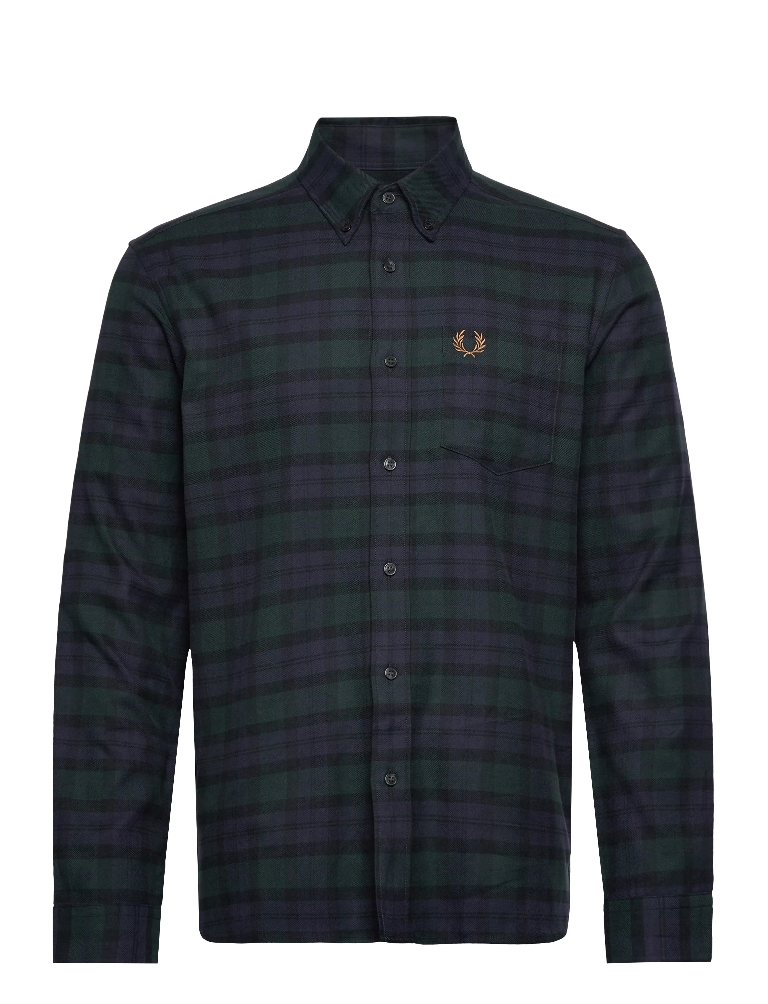 Fred Perry BLACKWATCH TARTAN BRUSHED TWIL - Kauluspaidat - BLACKWATCH TARTA / multi