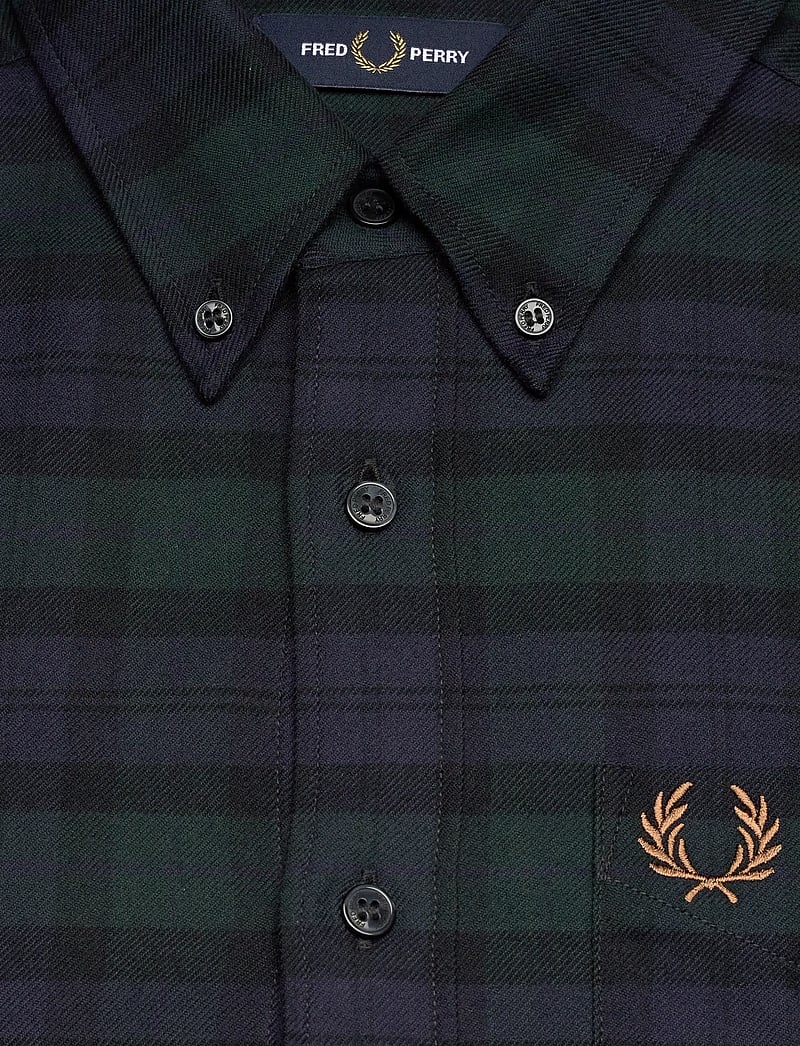 Fred Perry - BLACKWATCH TARTAN BRUSHED TWIL - ternede skjorter - blackwatch tarta - 2