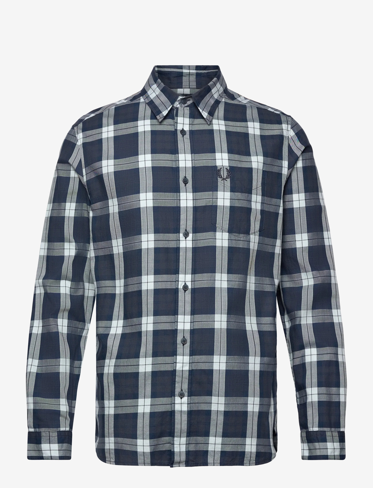 Fred Perry - TARTAN TWILL SHIRT - ternede skjorter - dark airforce - 0