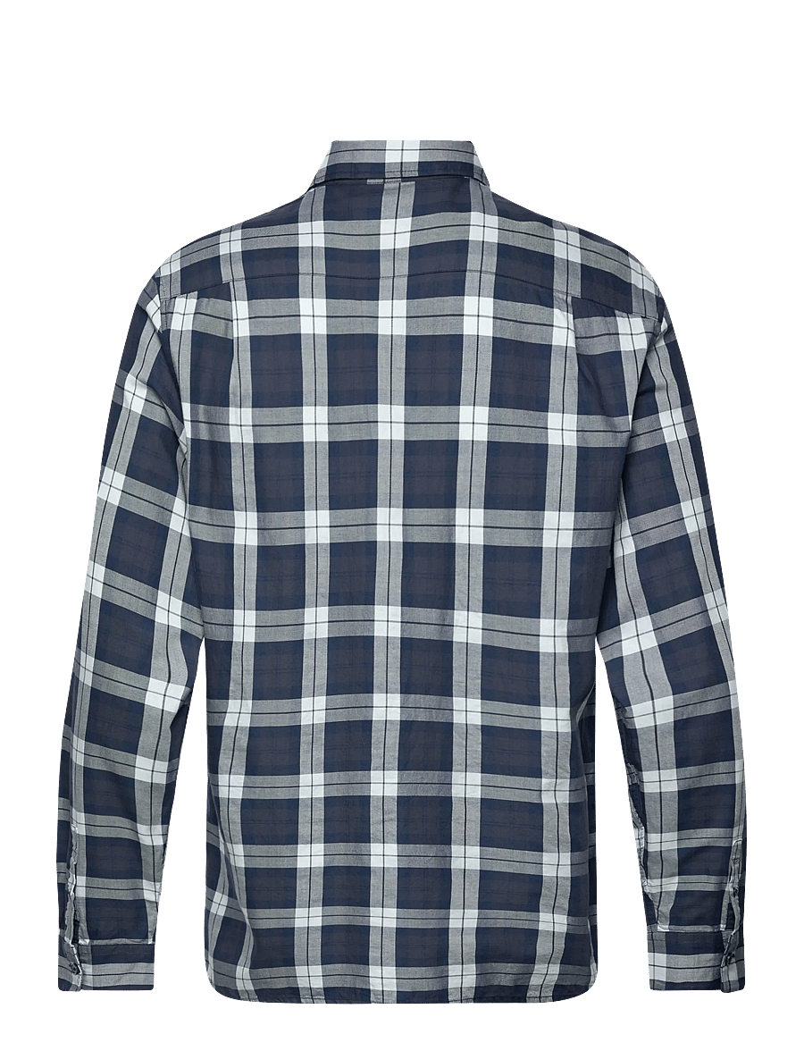 Fred Perry - TARTAN TWILL SHIRT - ternede skjorter - dark airforce - 1