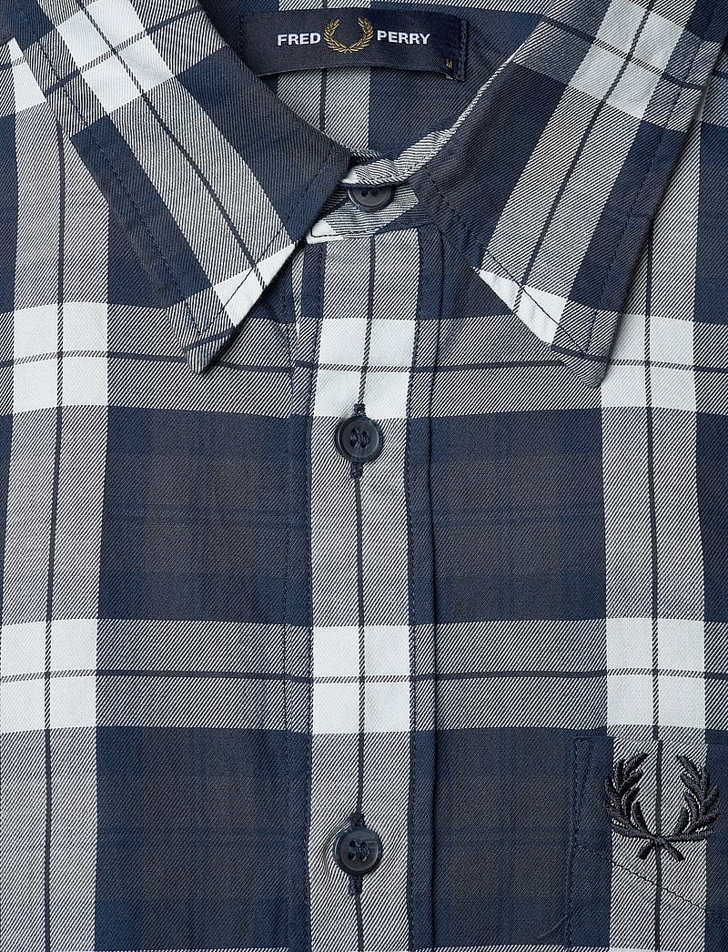 Fred Perry - TARTAN TWILL SHIRT - rutiga skjortor - dark airforce - 2