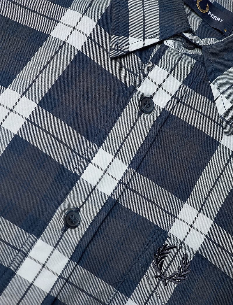 Fred Perry - TARTAN TWILL SHIRT - rutiga skjortor - dark airforce - 3