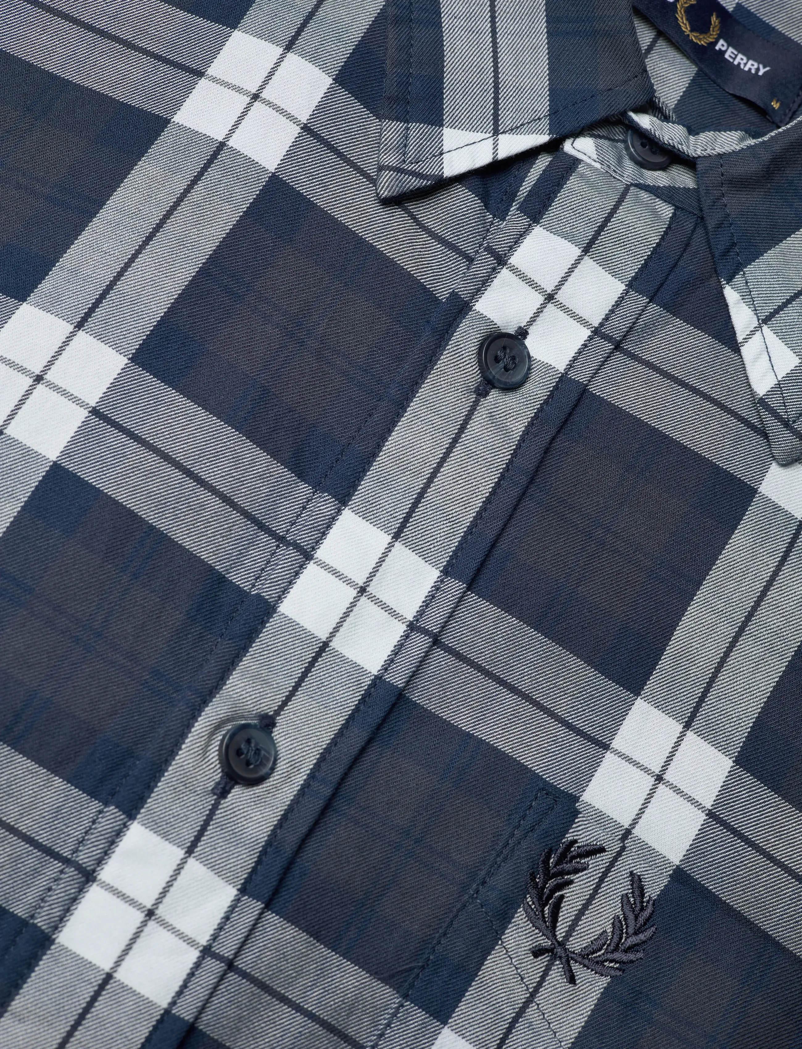 Fred Perry - TARTAN TWILL SHIRT - ruutupaidat - dark airforce - 3