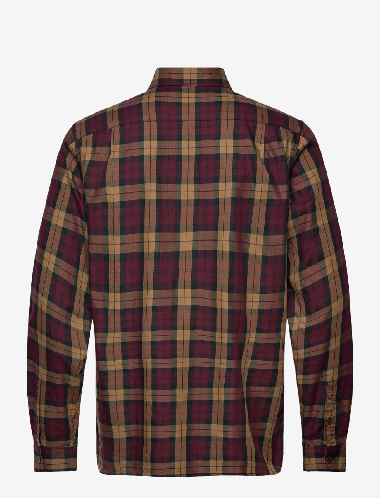 Fred Perry - TARTAN TWILL SHIRT - ternede skjorter - oxblood - 1