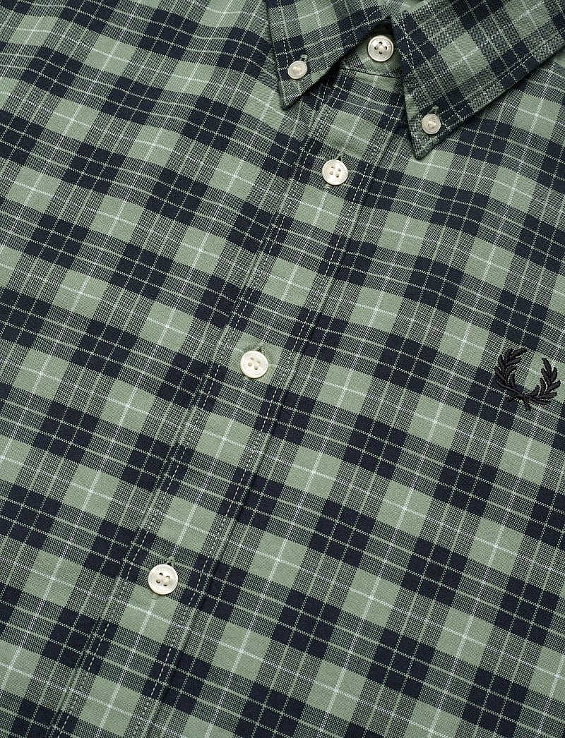 Fred Perry - TARTAN OXFORD SHIRT - ruudulised särgid - bayleaf - 3