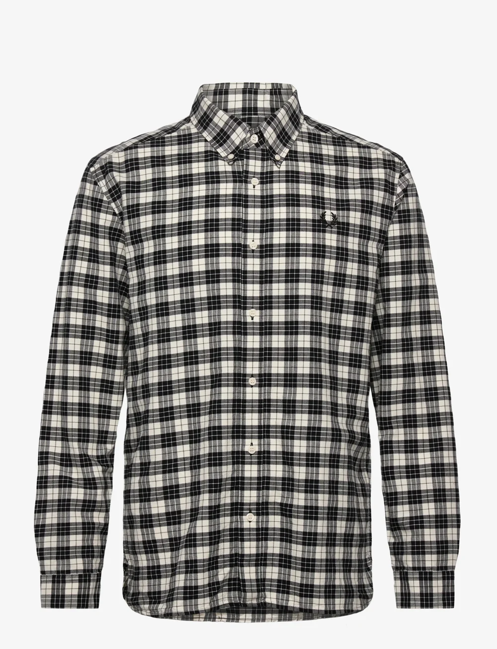 Fred Perry - TARTAN OXFORD SHIRT - tavalised t-särgid - ecru - 0