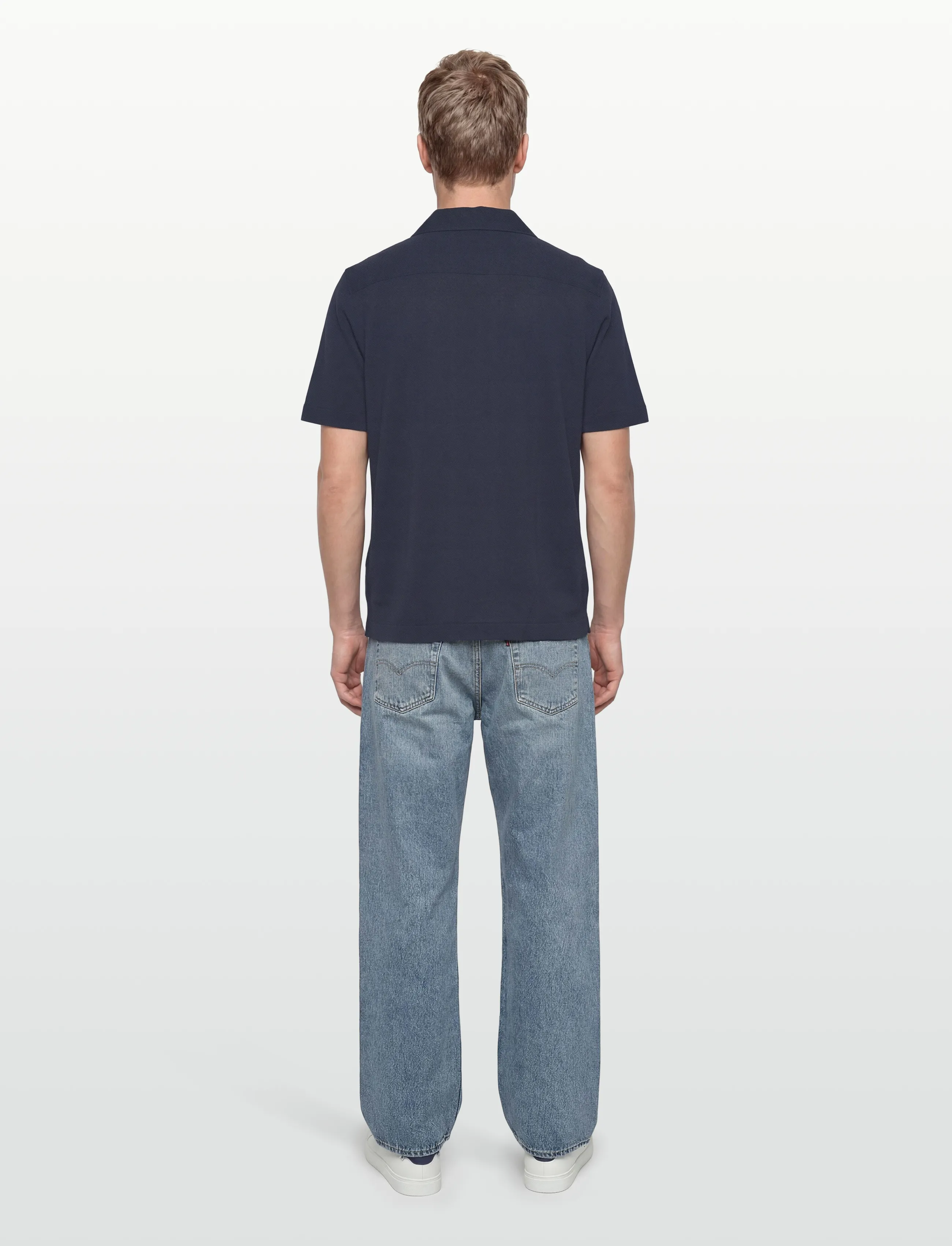 Fred Perry - COMPRESS MESH REVERE COLLAR SH - krótki rękaw - dark airforce - 4