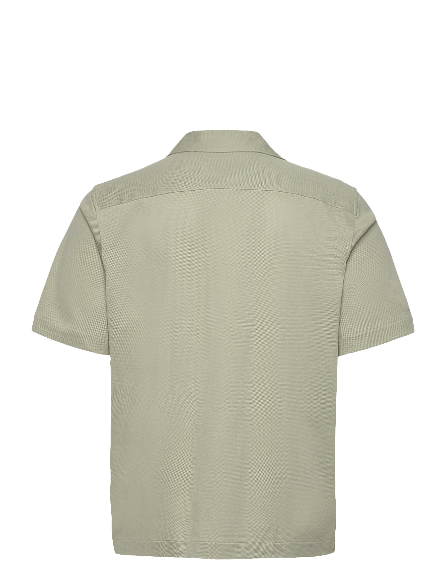 Fred Perry - COMPRESS MESH REVERE COLLAR SH - short-sleeved shirts - seagrass - 2