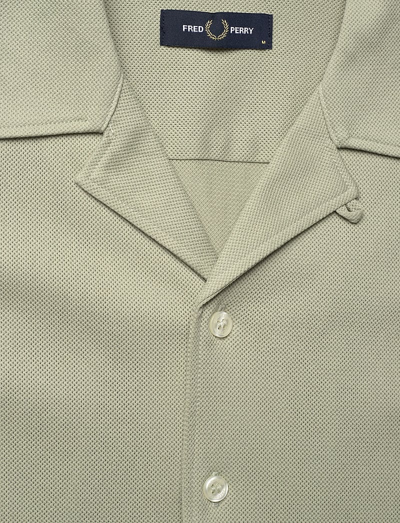 Fred Perry - COMPRESS MESH REVERE COLLAR SH - stuttermaskyrtur - seagrass - 2