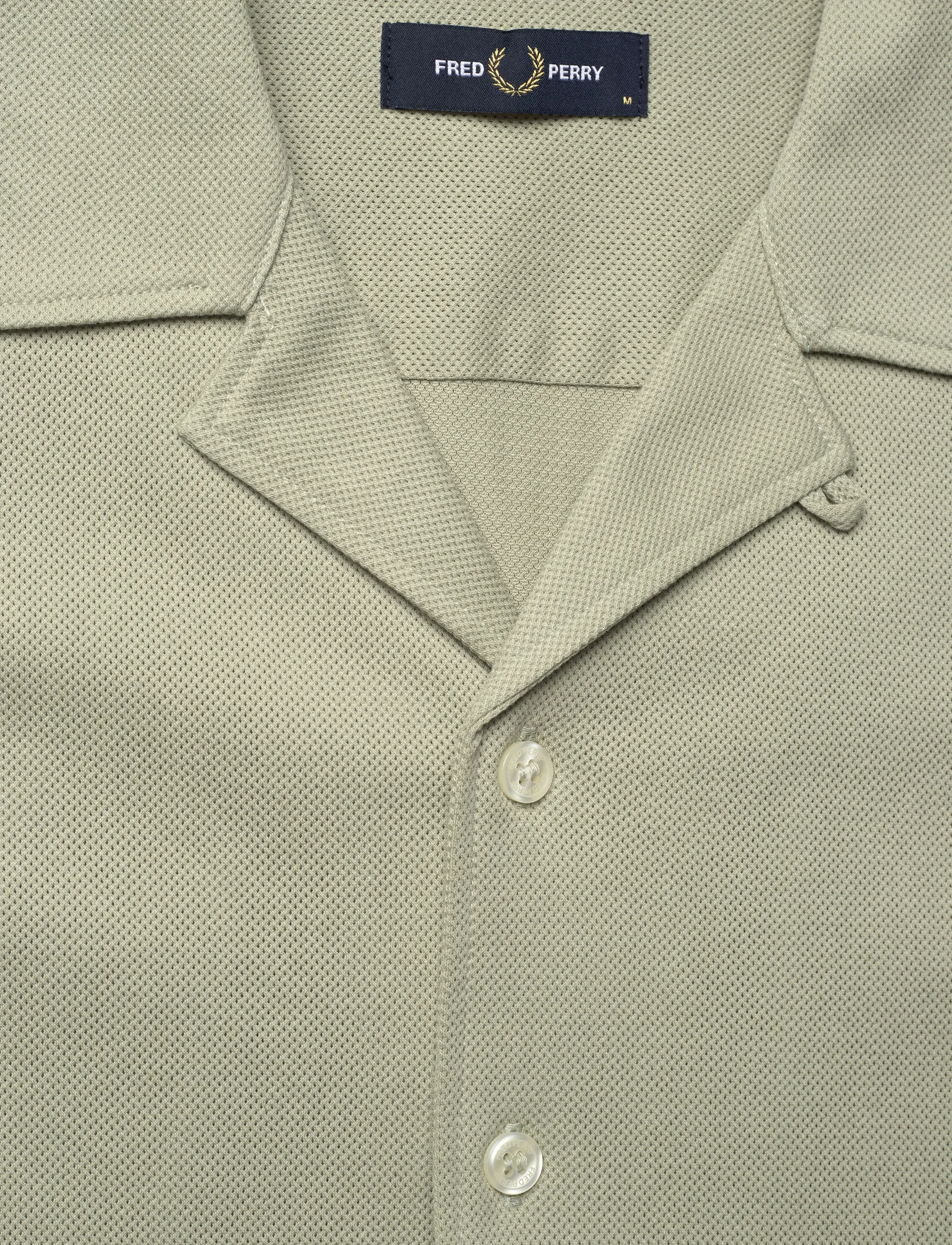 Fred Perry - COMPRESS MESH REVERE COLLAR SH - short-sleeved shirts - seagrass - 5
