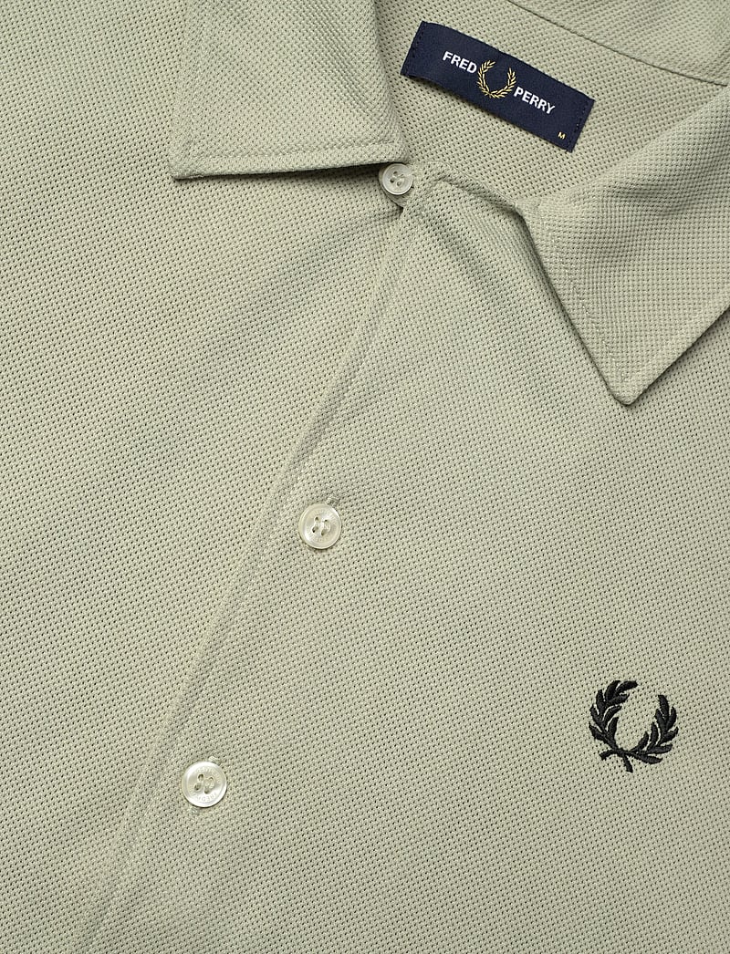 Fred Perry - COMPRESS MESH REVERE COLLAR SH - stuttermaskyrtur - seagrass - 3
