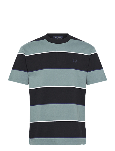 Fred Perry STRIPED RELAXED T-SHIRT - Fred Perry - STOCKPORT BLUE / navy