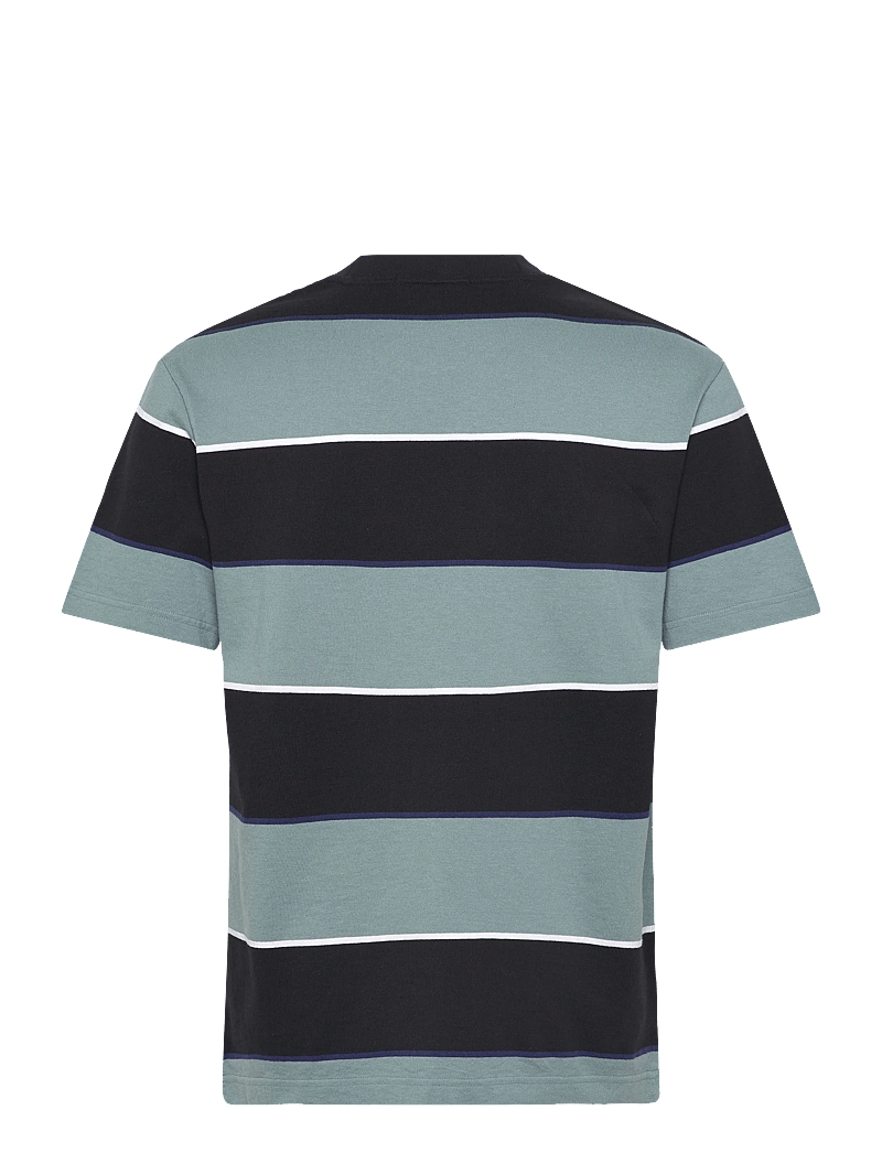 Fred Perry - STRIPED RELAXED T-SHIRT - kurzärmelig - stockport blue - 2