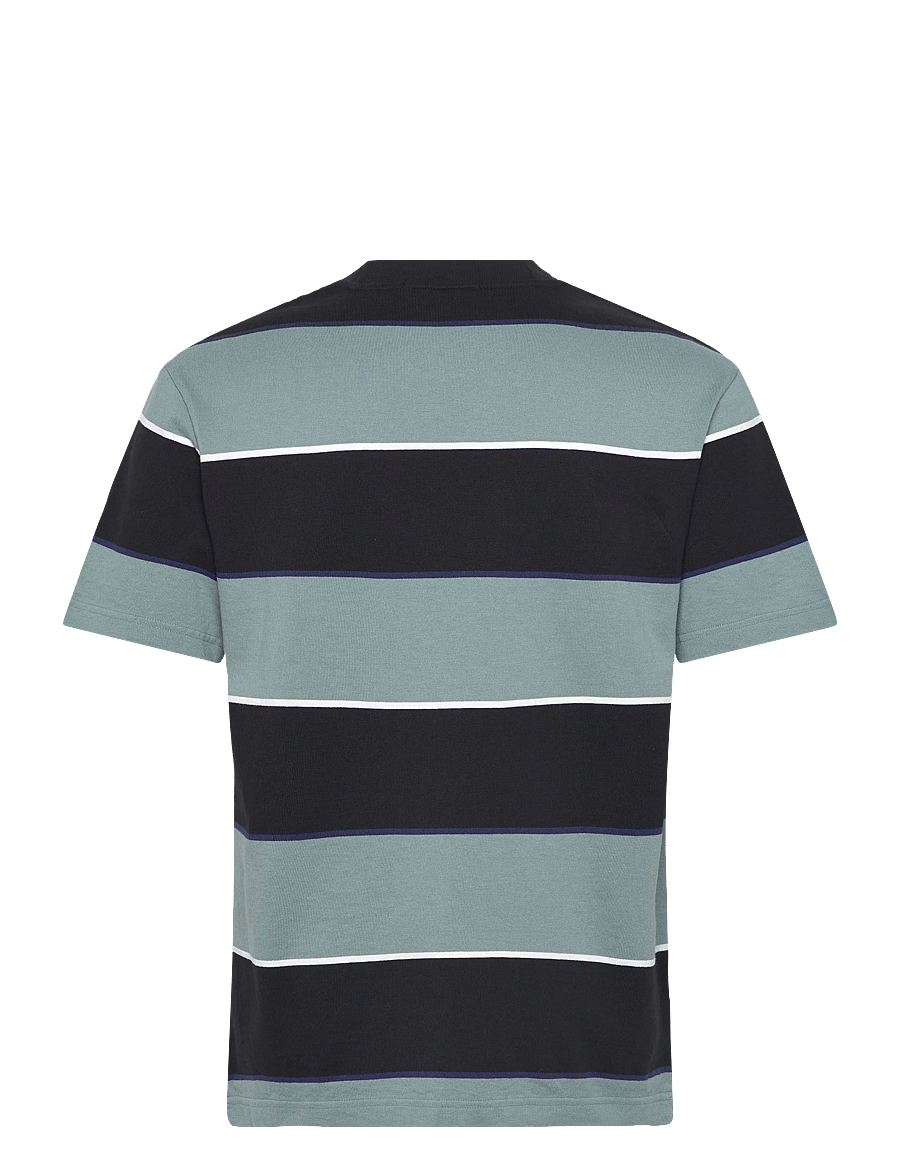 Fred Perry - STRIPED RELAXED T-SHIRT - kurzärmelig - stockport blue - 2
