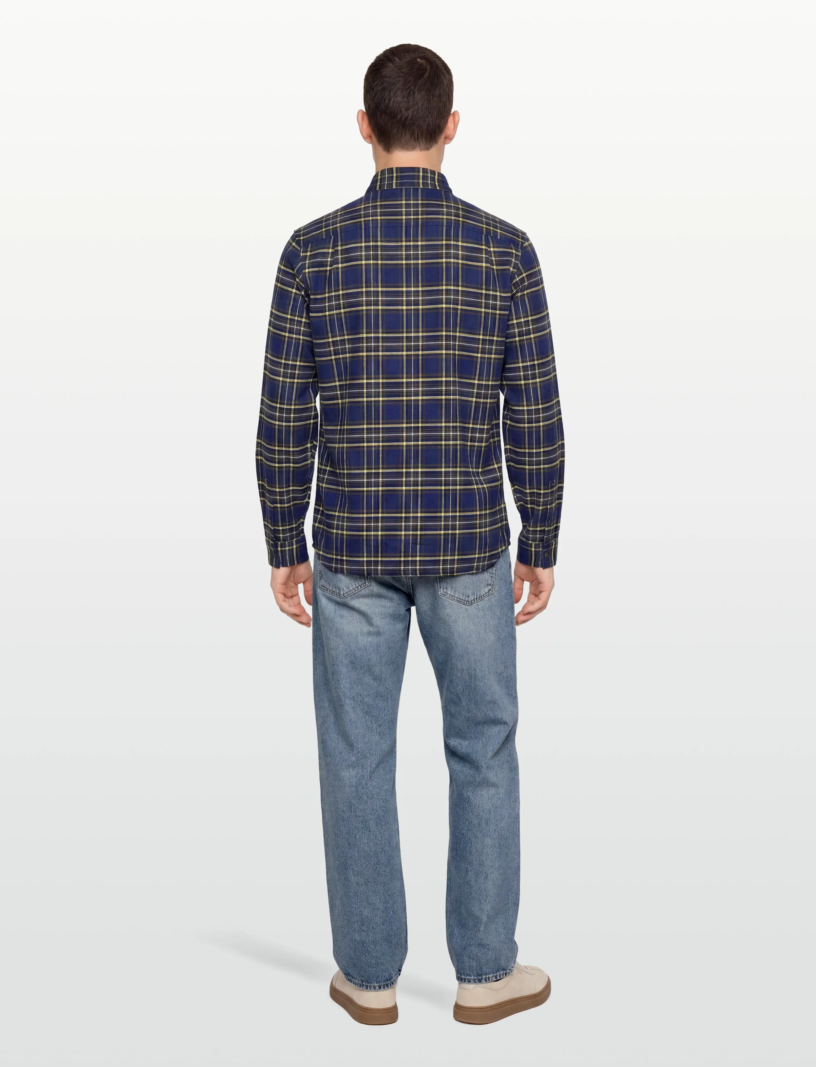 Fred Perry - BRUSHED TWILL TARTAN SHIRT - karierte hemden - french navy - 4