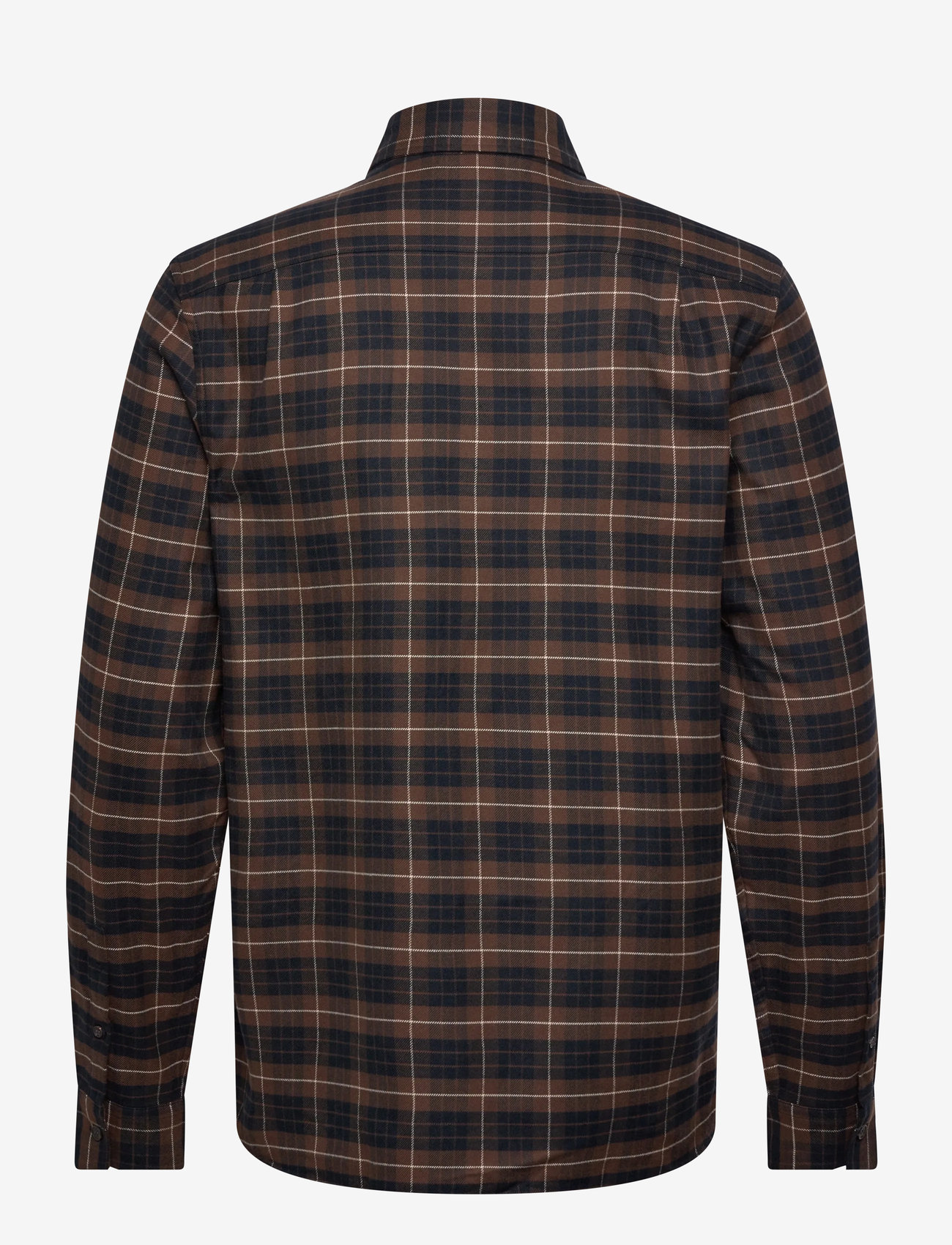 Fred Perry - BRUSHED TWILL TARTAN SHIRT - ternede skjorter - burnt tobacco - 1
