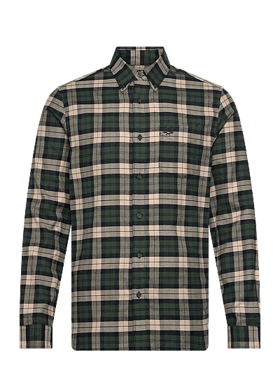 Fred Perry BRUSHED TWILL TARTAN SHIRT - Fred Perry - COURT GREEN / green