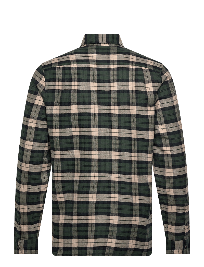 Fred Perry - BRUSHED TWILL TARTAN SHIRT - ternede skjorter - court green - 1
