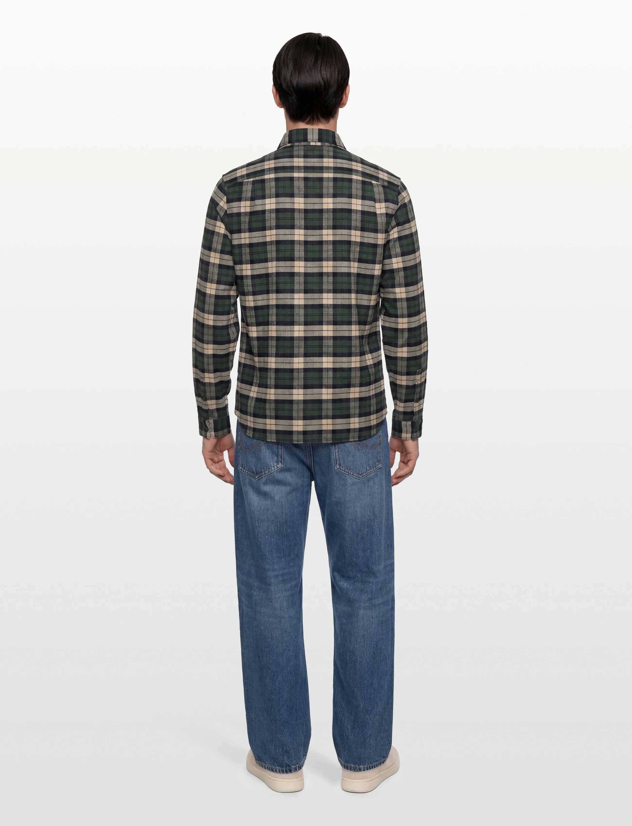 Fred Perry - BRUSHED TWILL TARTAN SHIRT - casual hemden - court green - 4