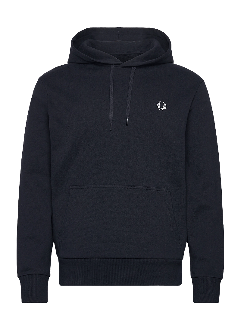 Fred Perry - MONOGRAM HOODED SWEATSHIRT - hættetrøjer - navy - 0