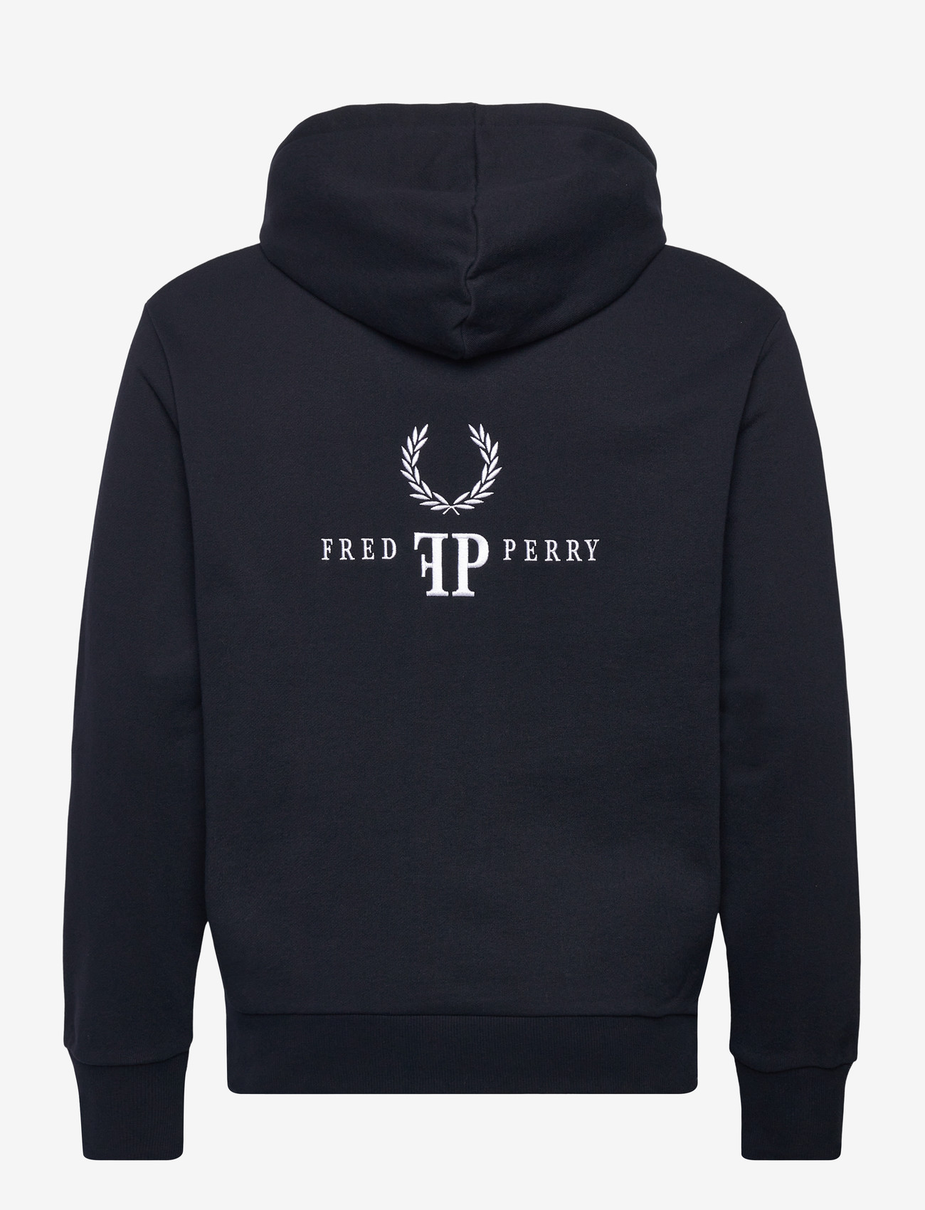 Fred Perry - MONOGRAM HOODED SWEATSHIRT - hættetrøjer - navy - 1