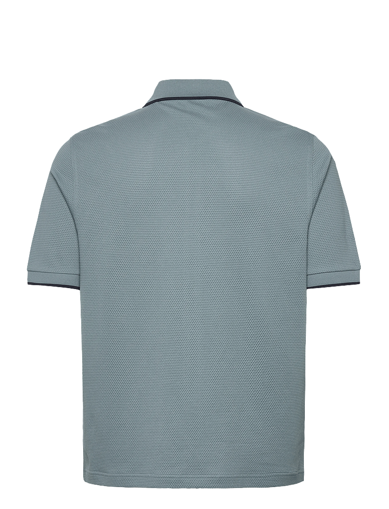 Fred Perry - TEXTURED ZIP POLO - lyhythihaiset - stockport blue - 1