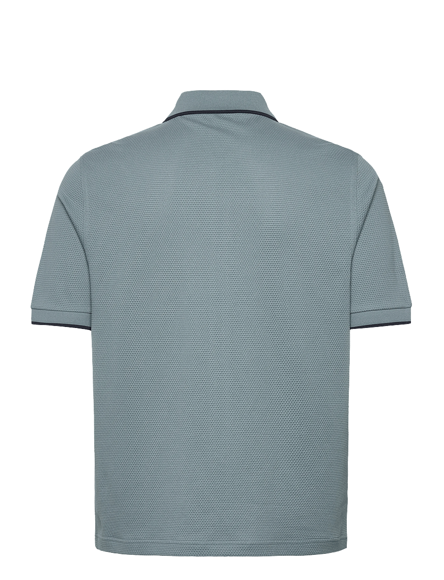 Fred Perry - TEXTURED ZIP POLO - kurzärmelig - stockport blue - 1